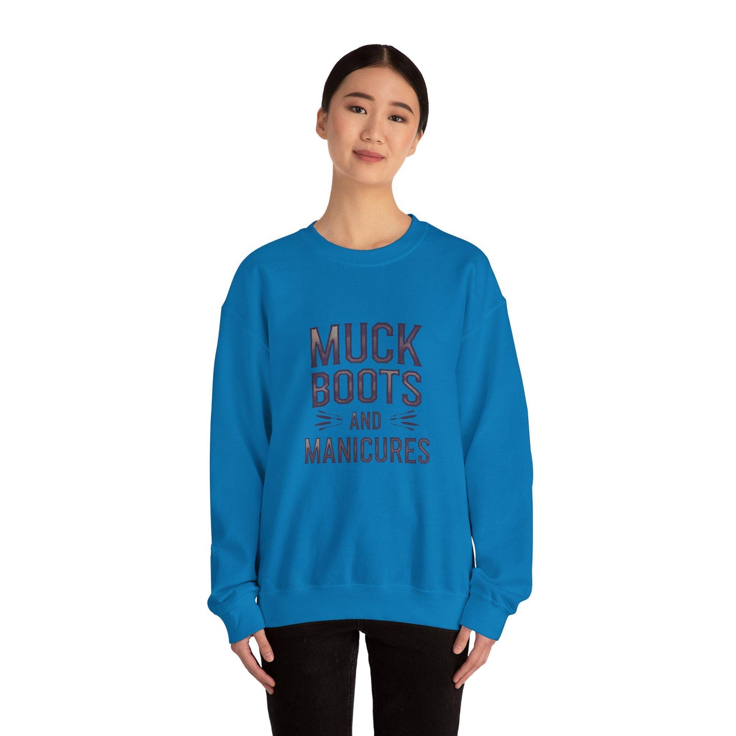 Muck boots and manicures Heavy Blend™ Crewneck Sweatshirt