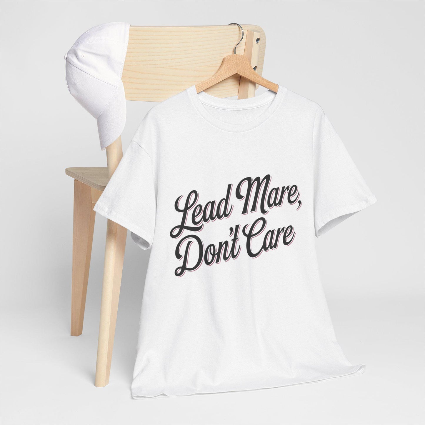 Lead Mare Don't Care Unisex Heavy Cotton Tee