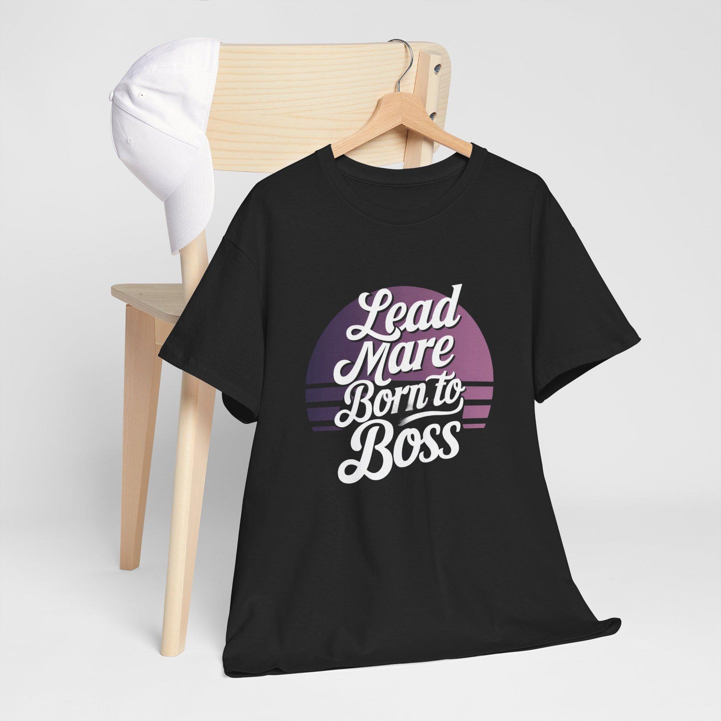 Lead Mare Born To Boss Unisex Heavy Cotton Tee