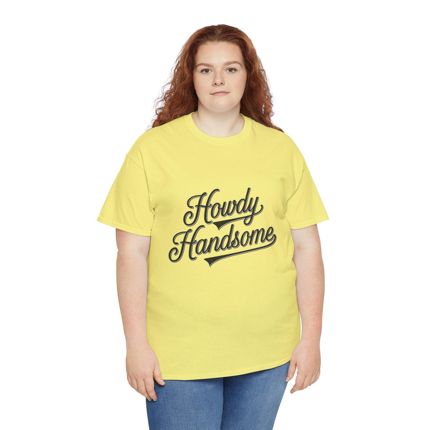 Howdy Handsome Unisex Tee Shirt, Cowboy Western Style Graphic Tshirt, Country Music Concert Outfit, Vintage Rodeo Apparel, Southern Charm