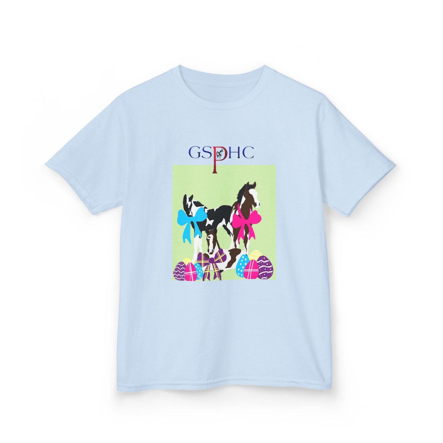 Kids Easter Horse Tee - GSPHC Design for Spring Celebrations