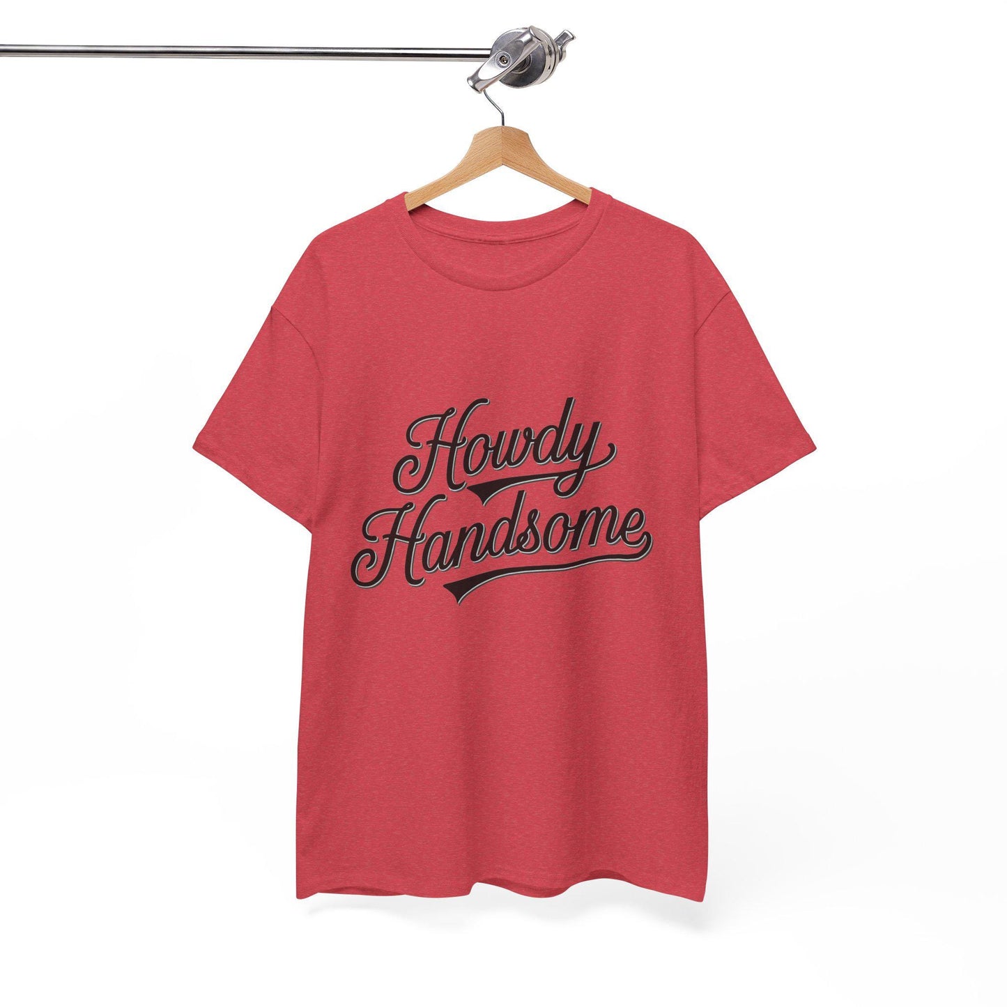 Howdy Handsome Unisex Tee Shirt, Cowboy Western Style Graphic Tshirt, Country Music Concert Outfit, Vintage Rodeo Apparel, Southern Charm
