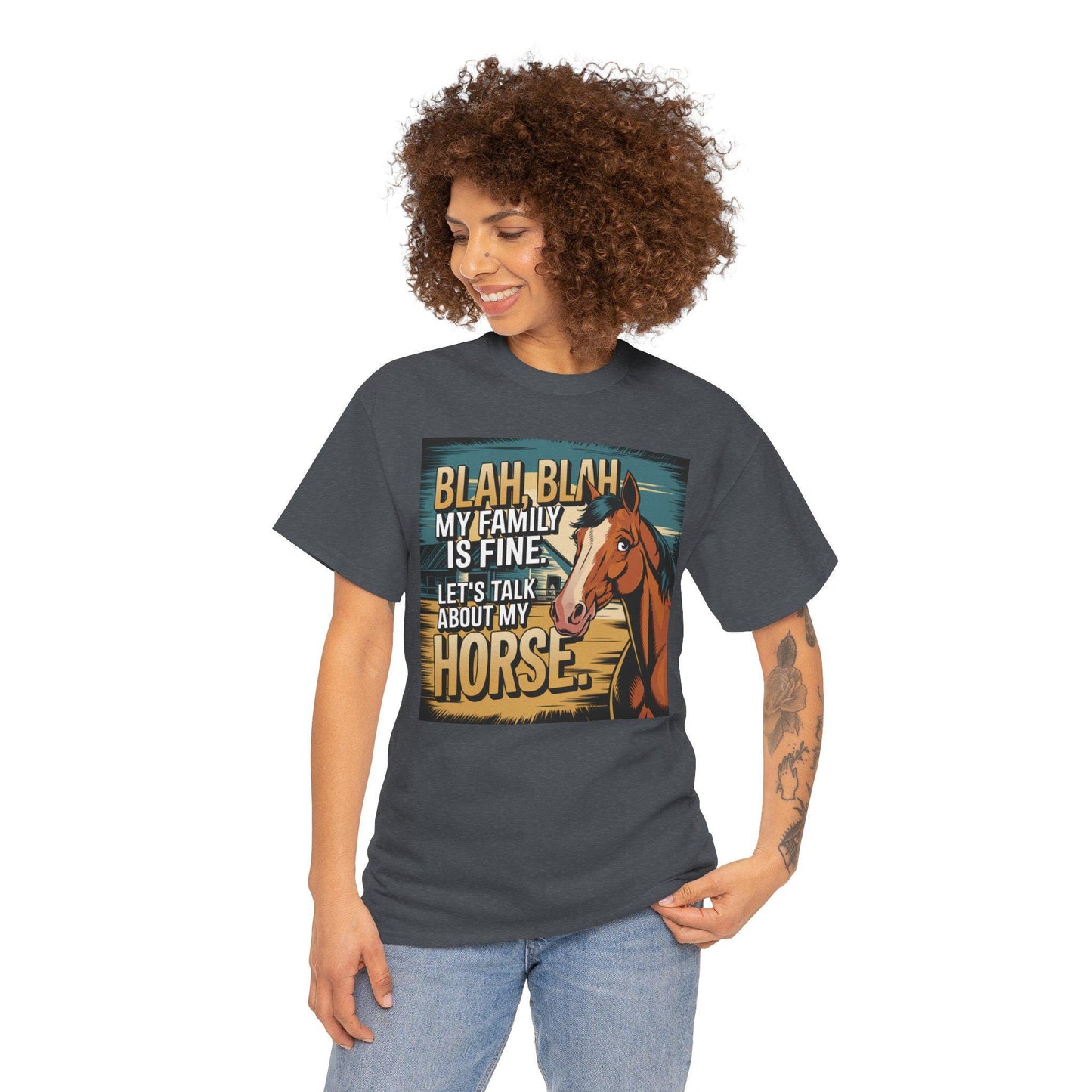 Let's talk about my horse Heavy Cotton Tee