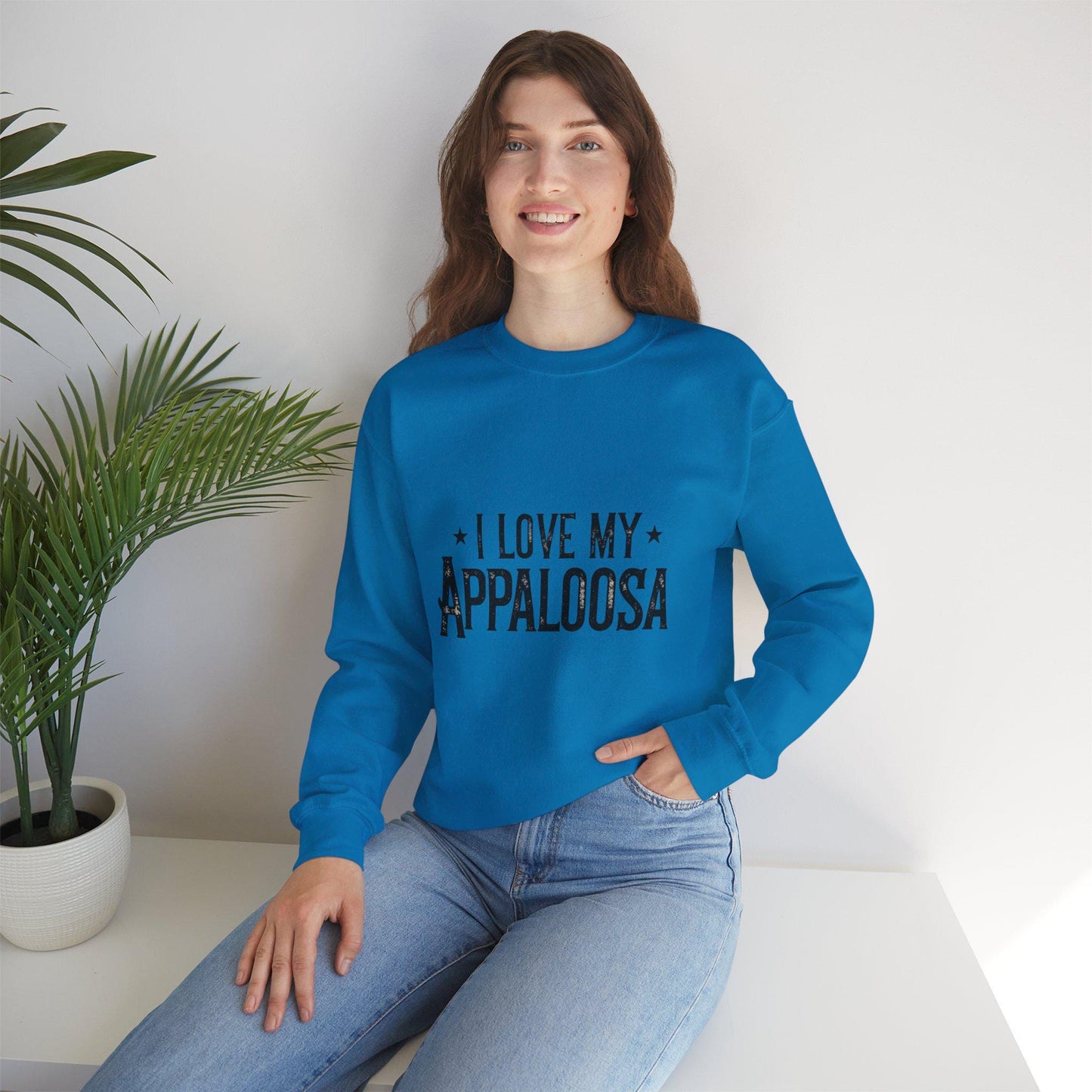 I Love My Appaloosa Heavy Blend™ Crewneck Sweatshirt