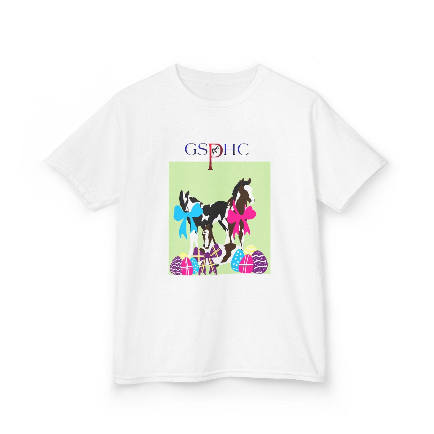 Kids Easter Horse Tee - GSPHC Design for Spring Celebrations
