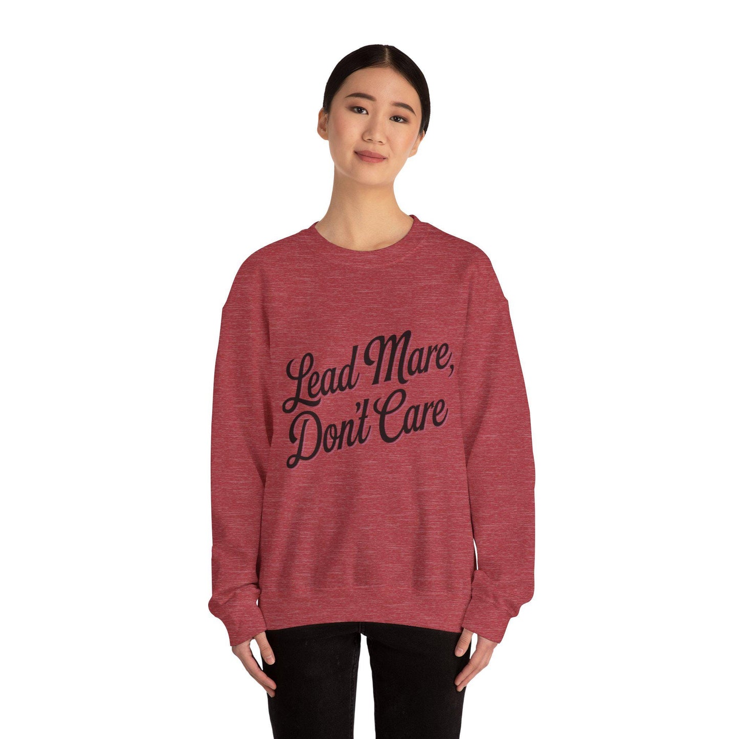 Lead Mare Don't Care Heavy Blend™ Crewneck Sweatshirt