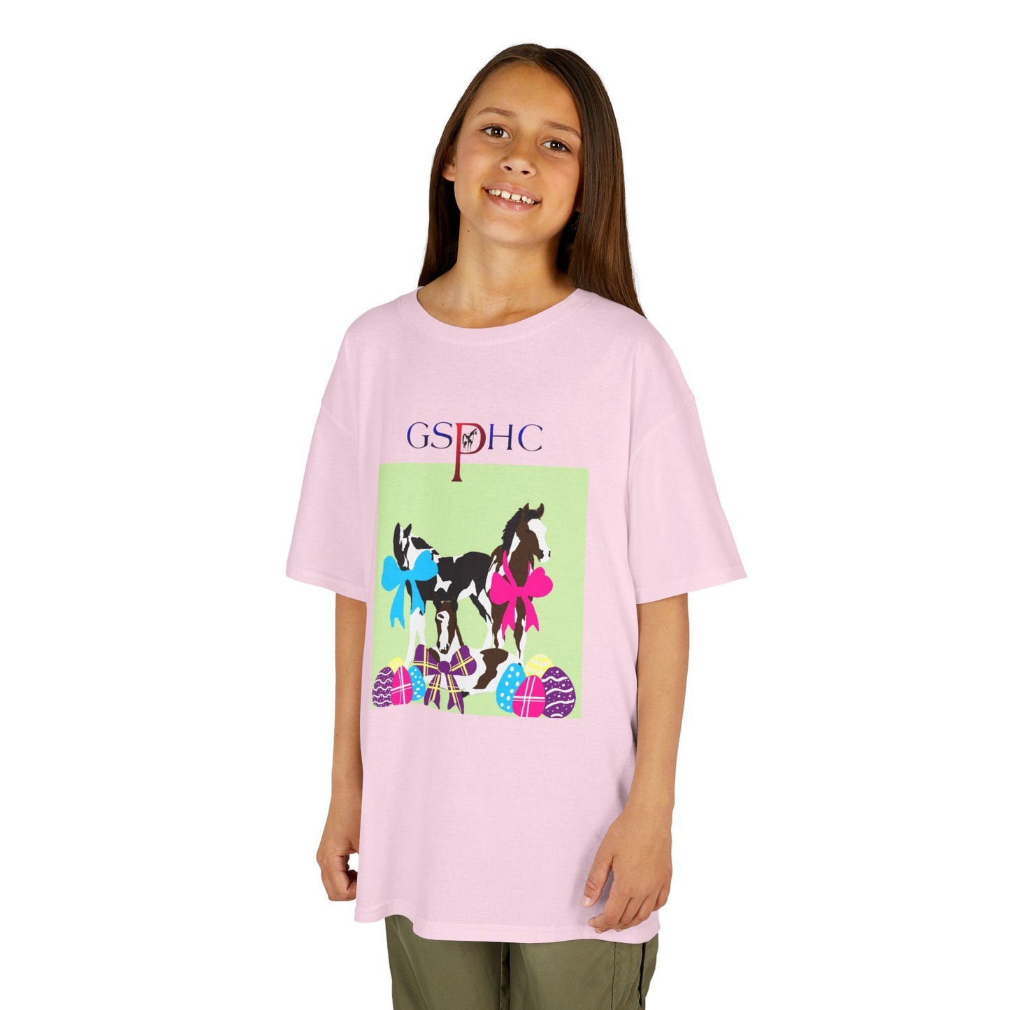Kids Easter Horse Tee - GSPHC Design for Spring Celebrations