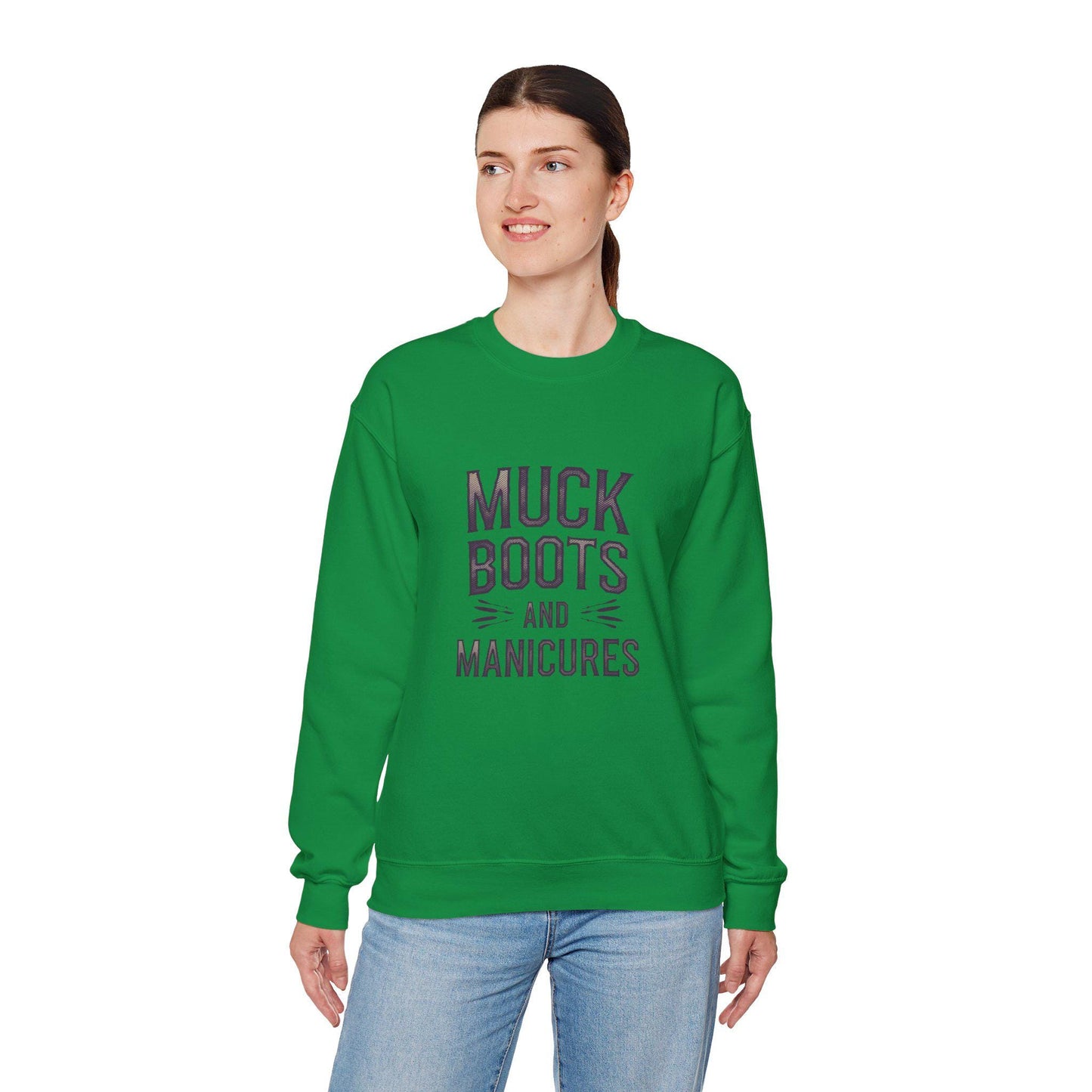 Muck boots and manicures Heavy Blend™ Crewneck Sweatshirt