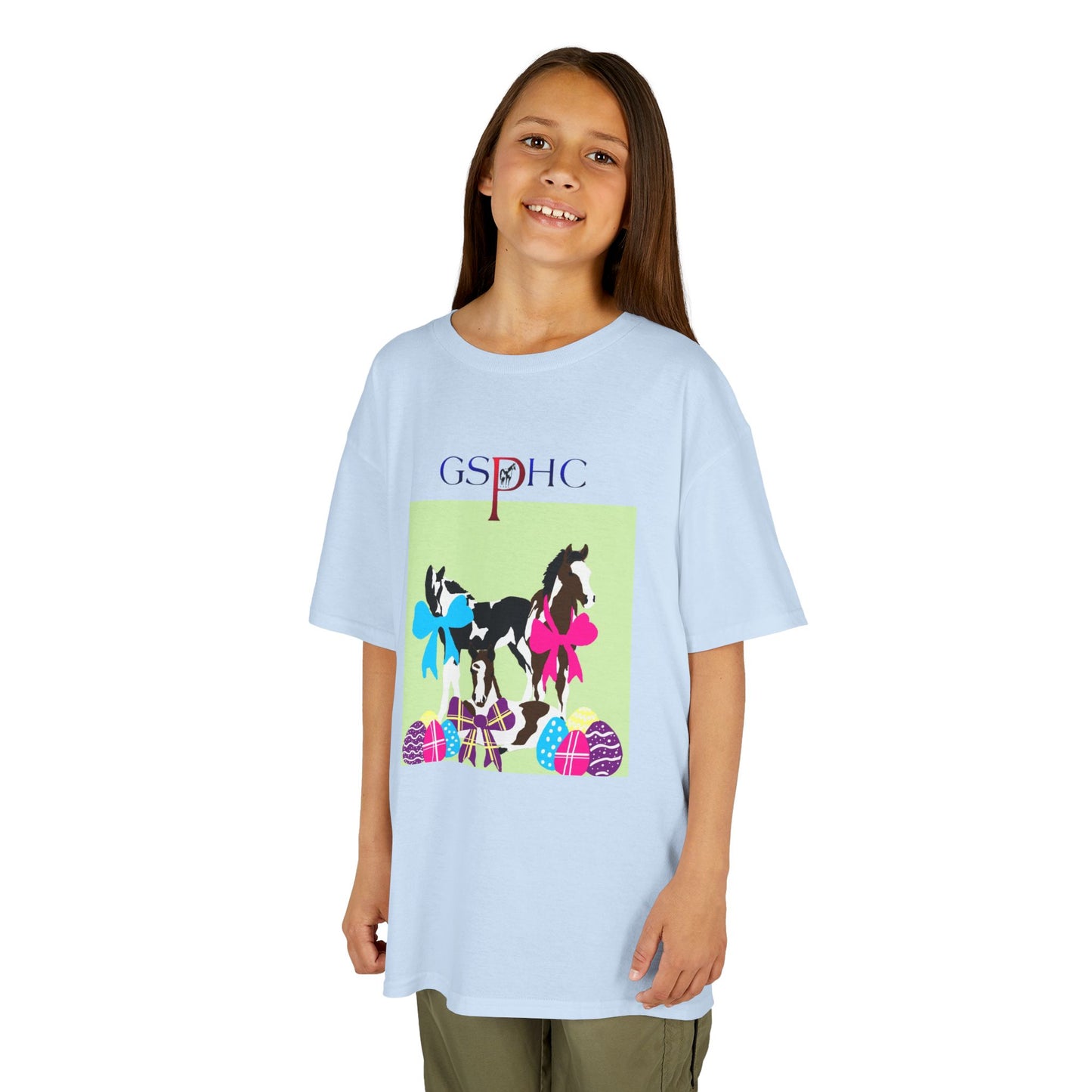 Kids Easter Horse Tee - GSPHC Design for Spring Celebrations