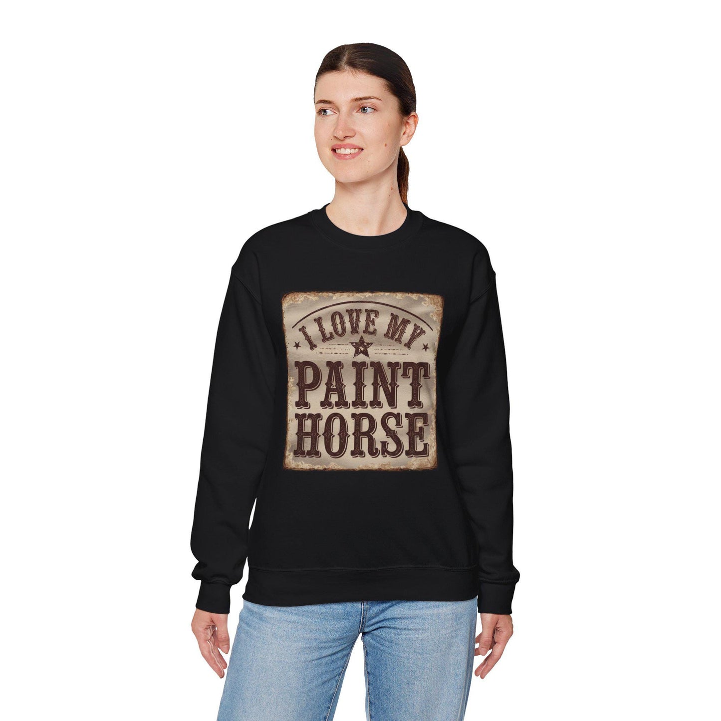 I Love My Paint Horse Heavy Blend™ Crewneck Sweatshirt