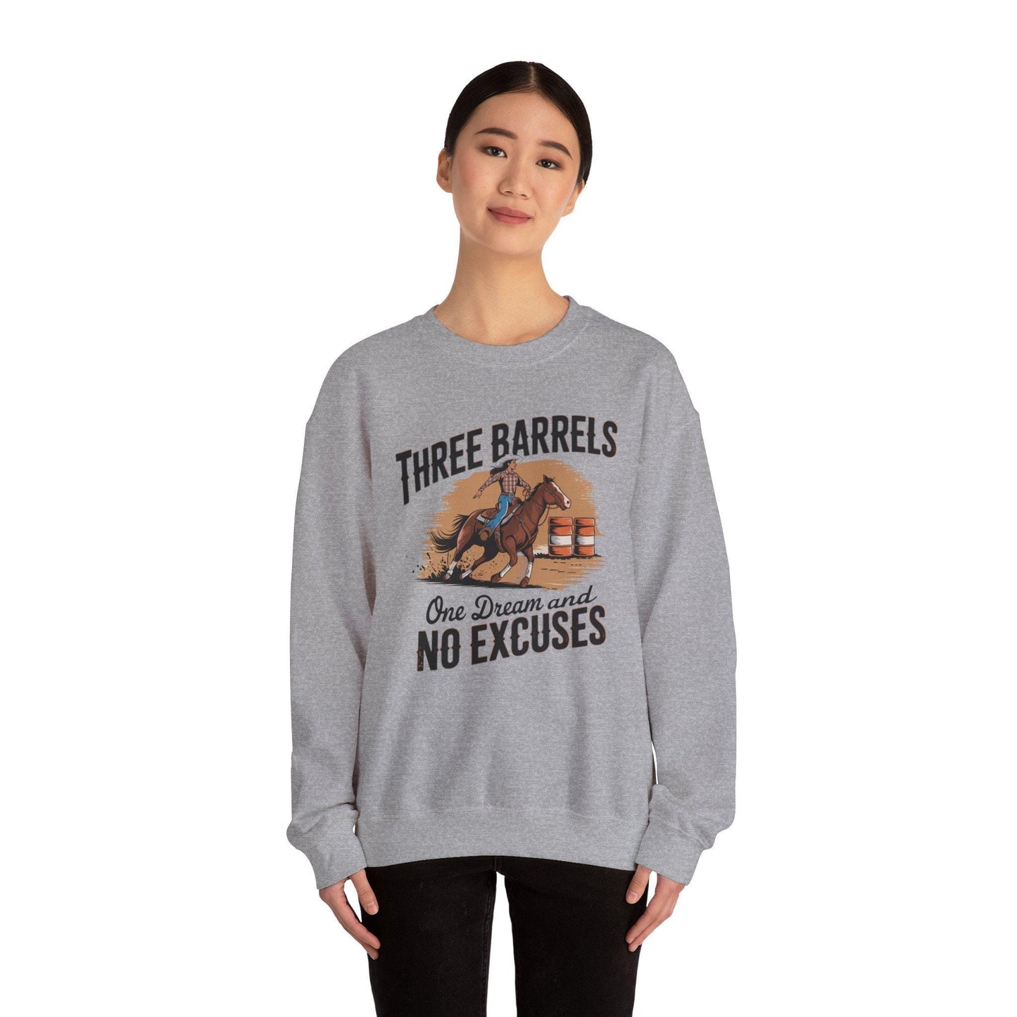 Barrel Racing Sweatshirt, horse lover, equestrian, rodeo, western, thoroughbred, country, farm, barn, cowgirl,women’s sweatshirt, horse gift