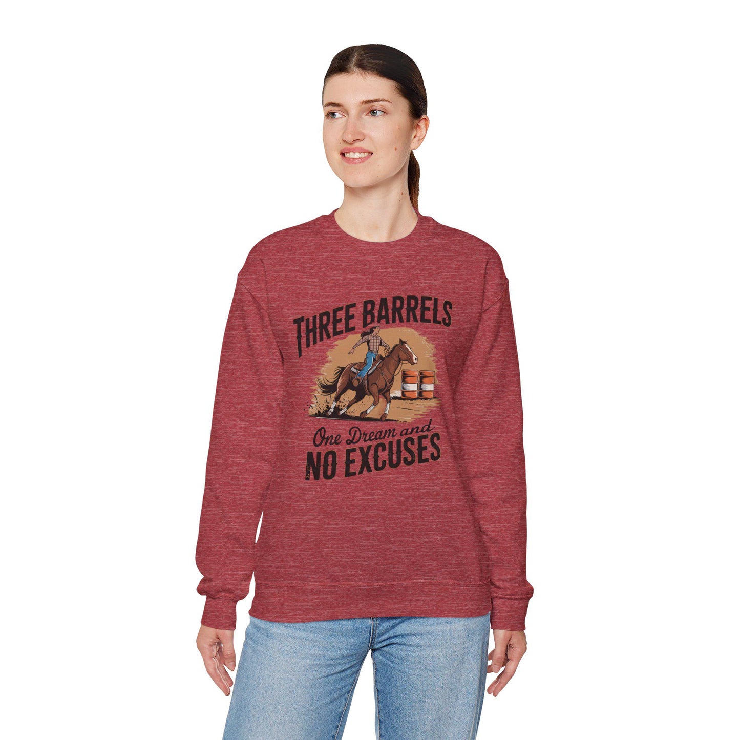 Barrel Racing Sweatshirt, horse lover, equestrian, rodeo, western, thoroughbred, country, farm, barn, cowgirl,women’s sweatshirt, horse gift