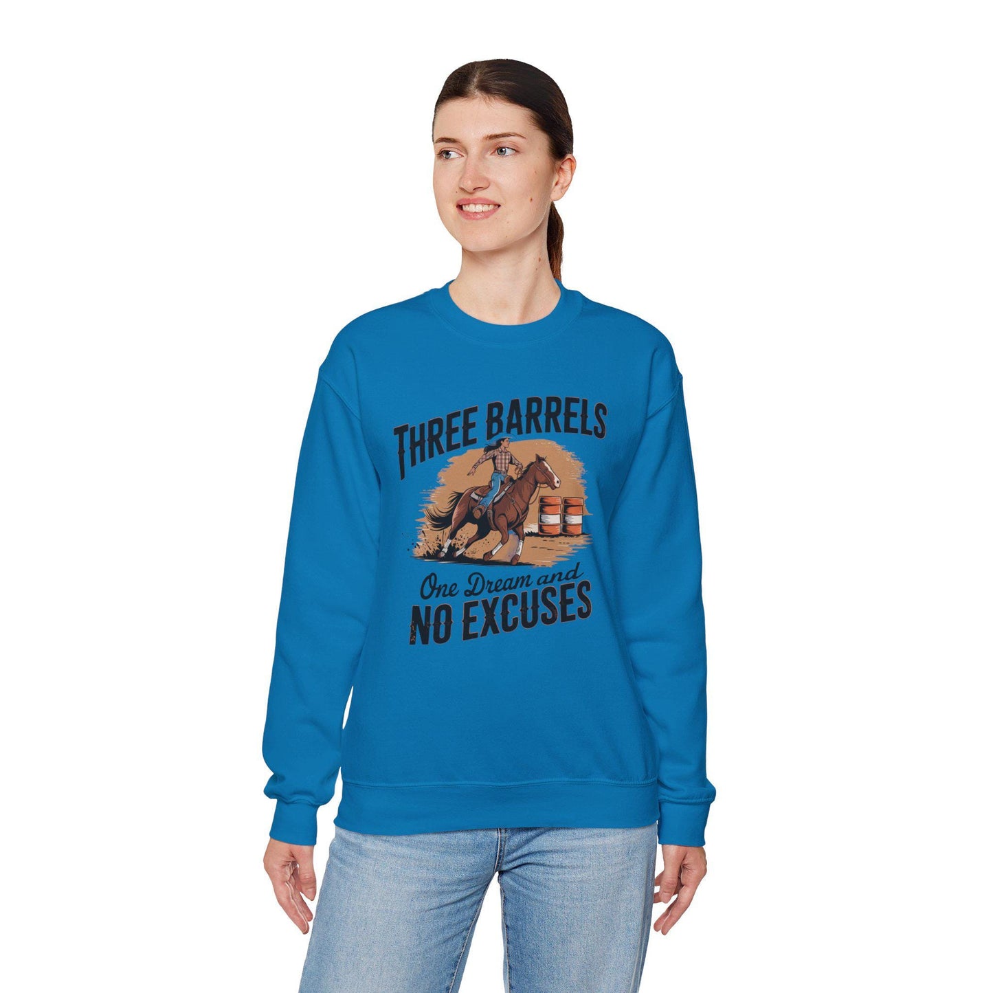 Barrel Racing Sweatshirt, horse lover, equestrian, rodeo, western, thoroughbred, country, farm, barn, cowgirl,women’s sweatshirt, horse gift