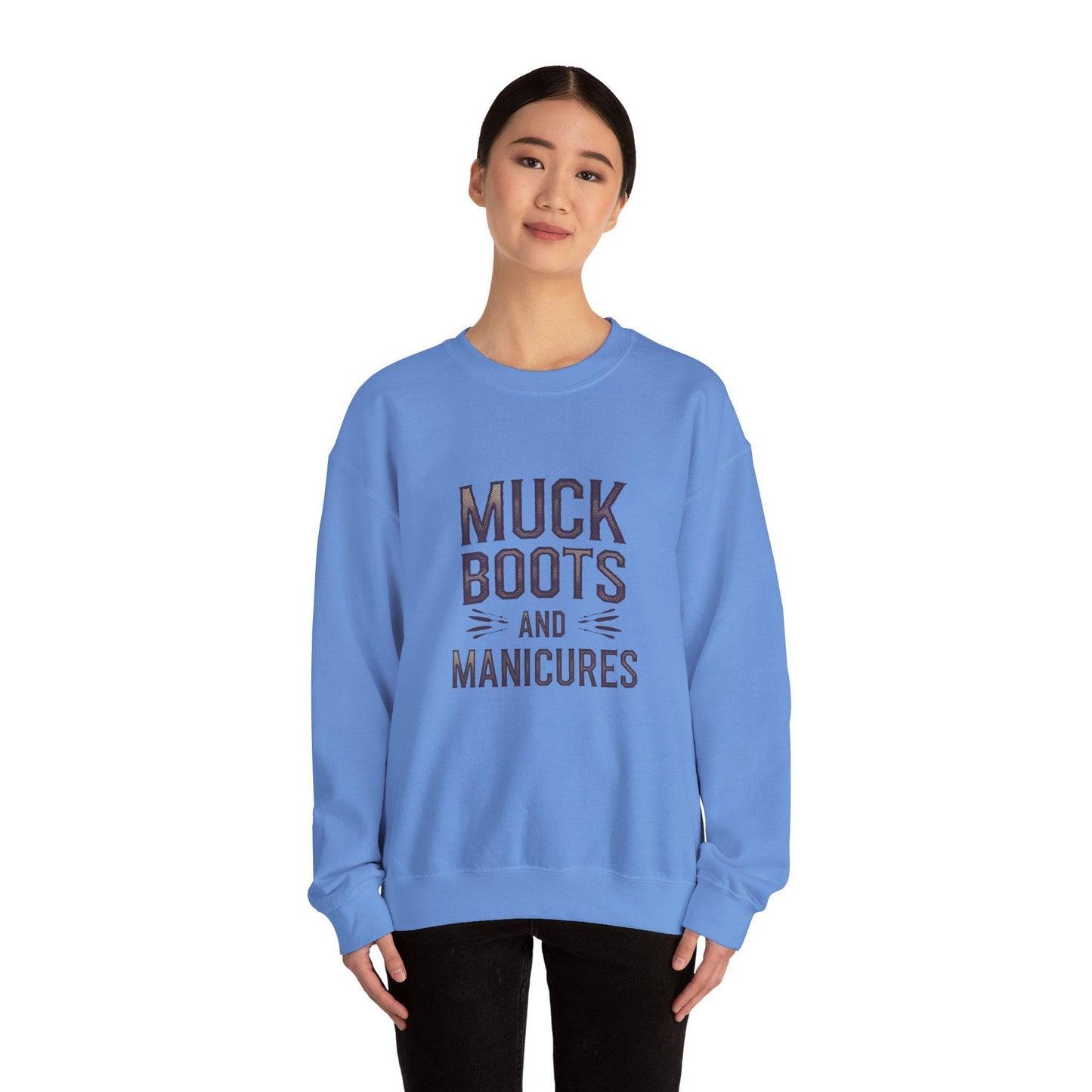 Muck boots and manicures Heavy Blend™ Crewneck Sweatshirt