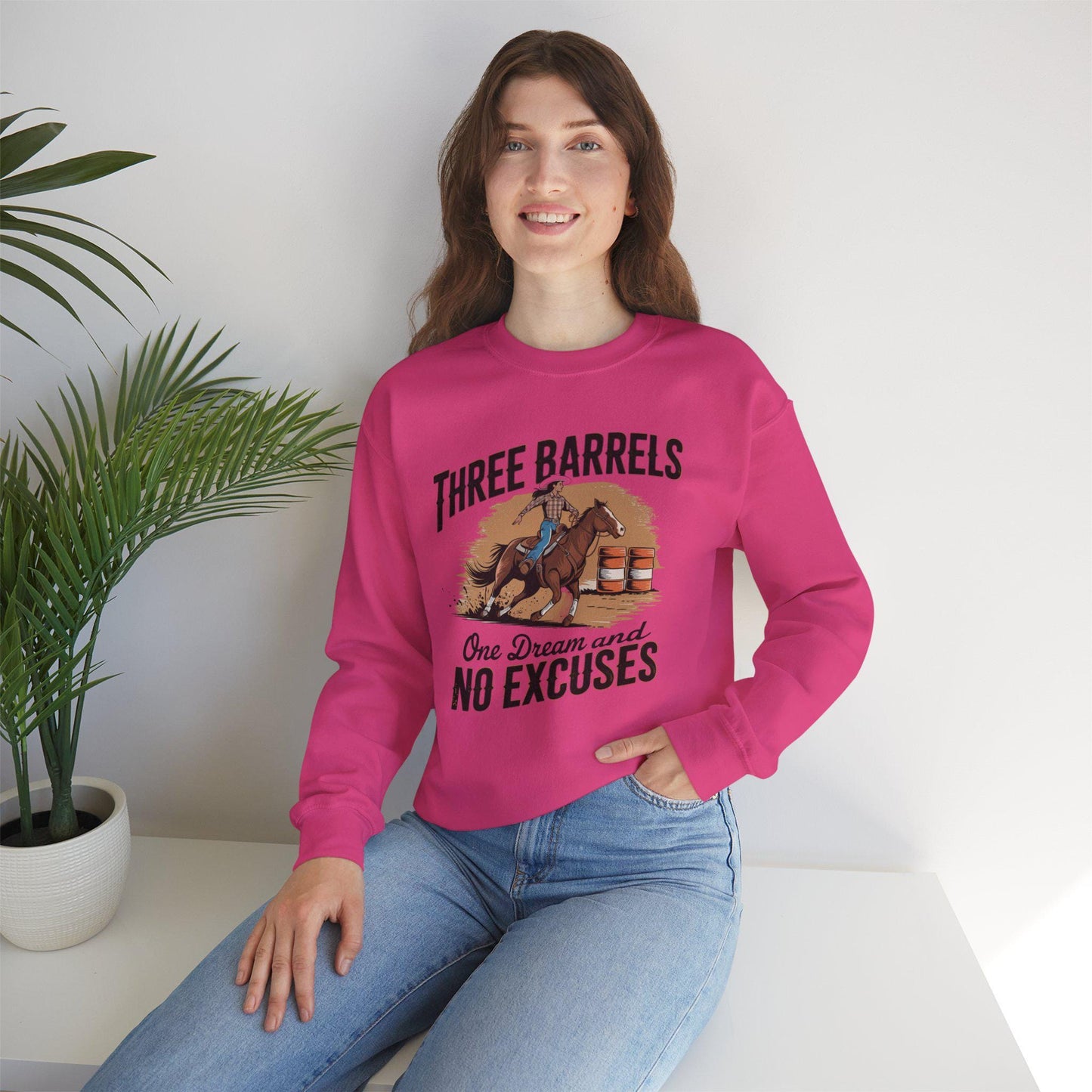 Barrel Racing Sweatshirt, horse lover, equestrian, rodeo, western, thoroughbred, country, farm, barn, cowgirl,women’s sweatshirt, horse gift