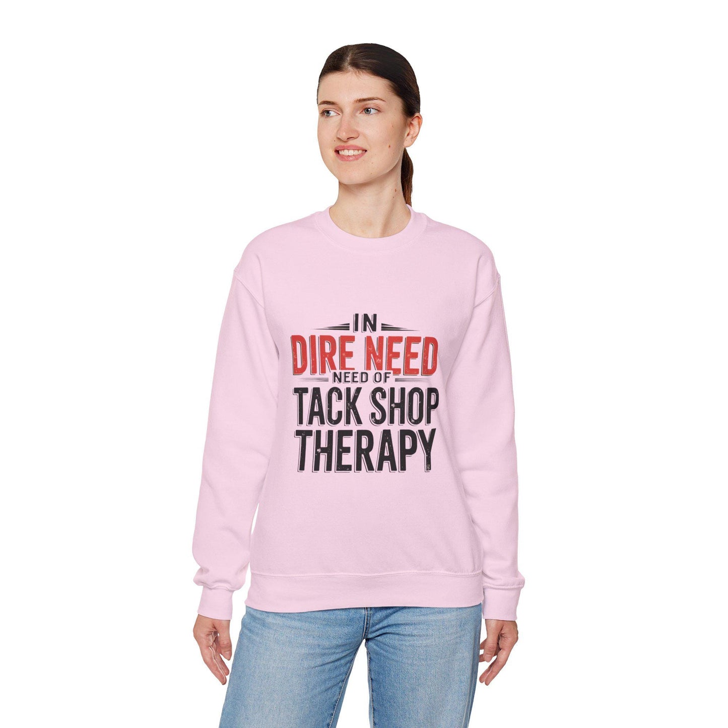 In Dire Need of Tack Shop Therapy Heavy Blend™ Crewneck Sweatshirt