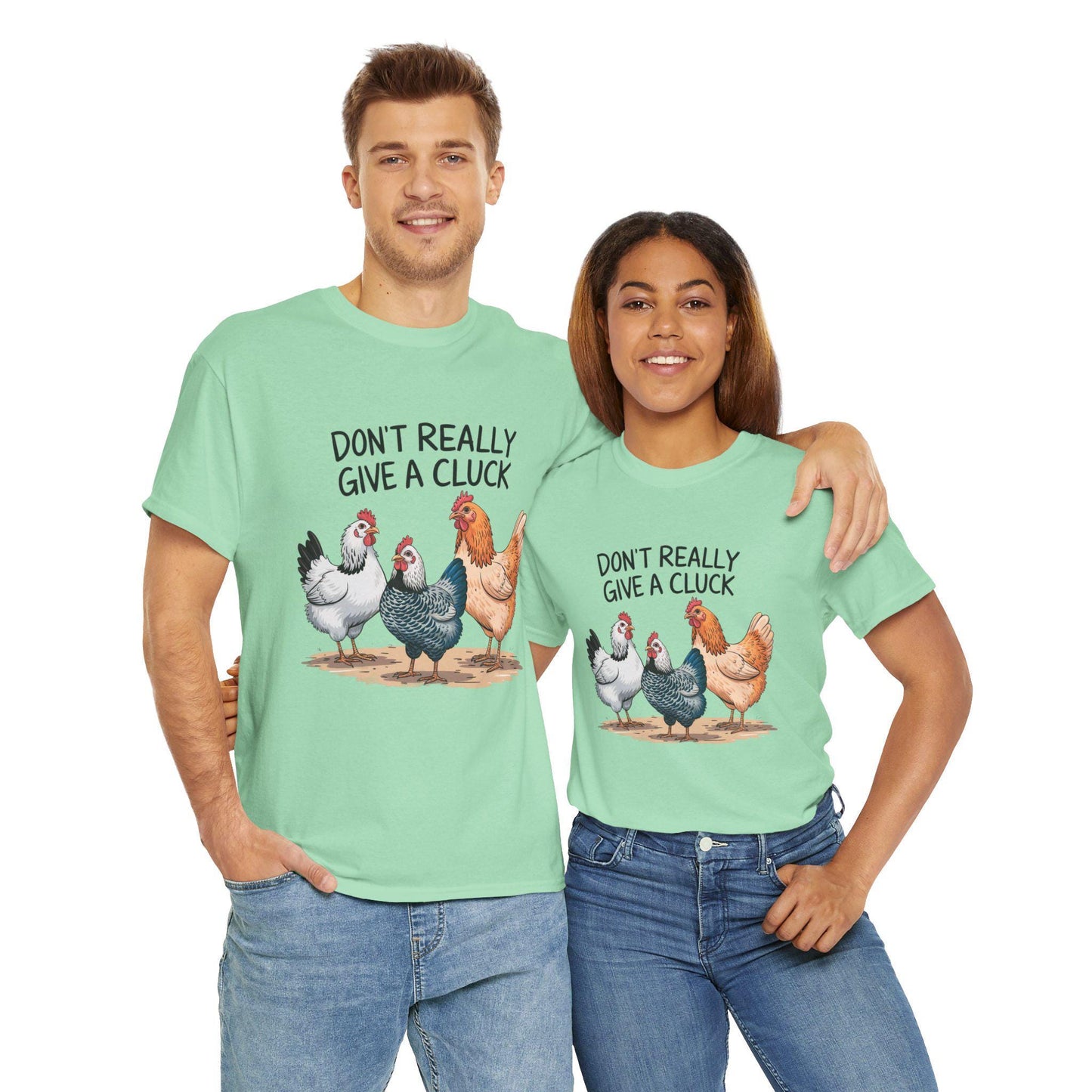 Don't Give A Cluck Tee, chickens, chicken lover, farm animal, chicken humor, woman’s tee , men’s tee, country
