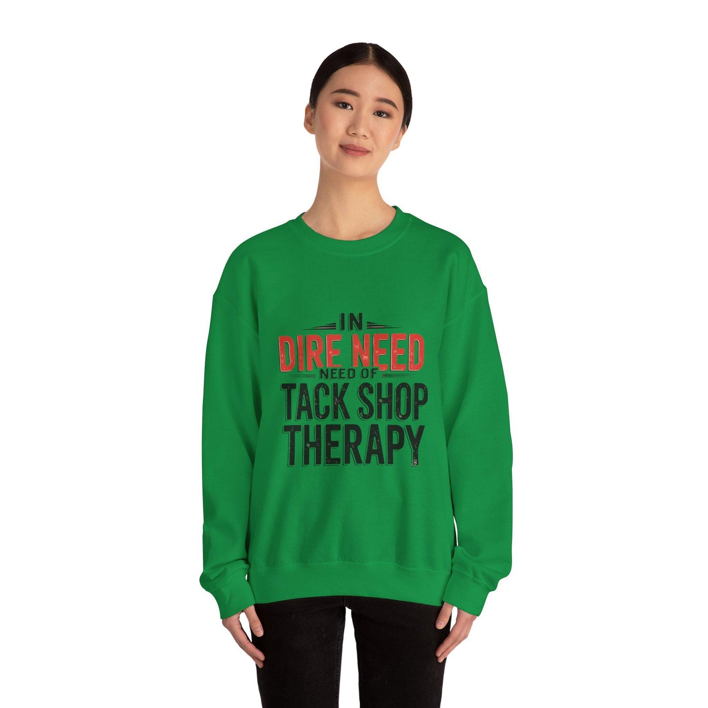 In Dire Need of Tack Shop Therapy Heavy Blend™ Crewneck Sweatshirt