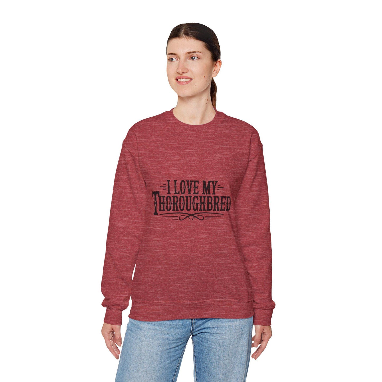 I love my Thoroughbred Heavy Blend™ Crewneck Sweatshirt