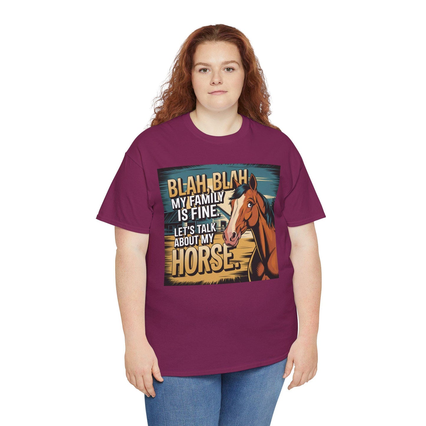 Let's talk about my horse Heavy Cotton Tee