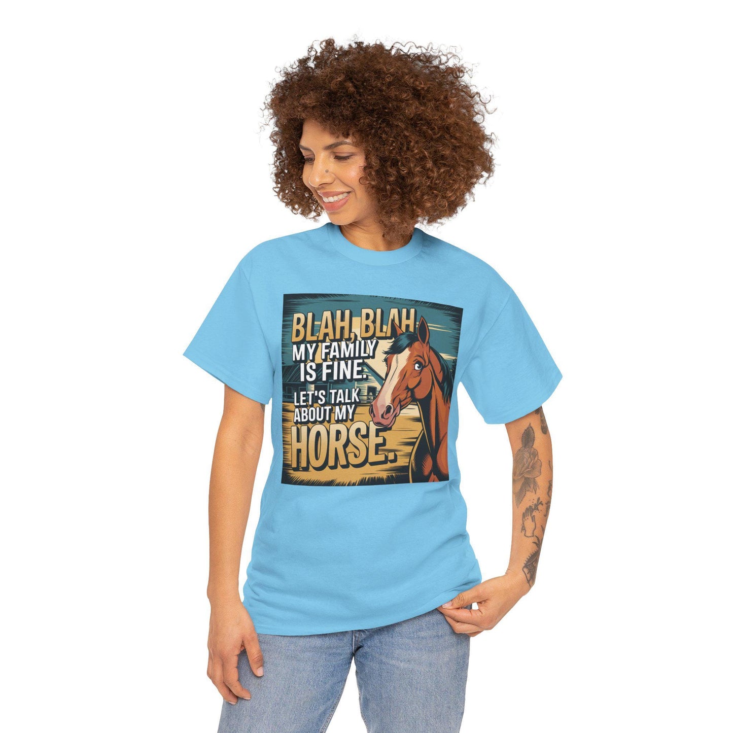 Let's talk about my horse Heavy Cotton Tee