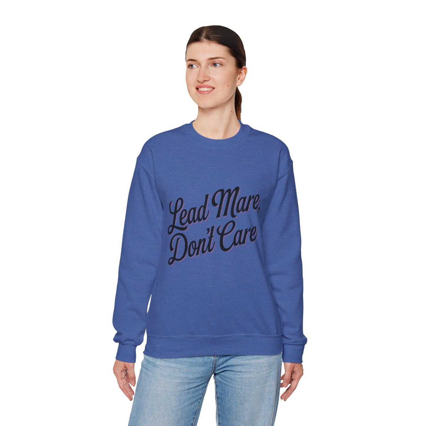 Lead Mare Don't Care Heavy Blend™ Crewneck Sweatshirt