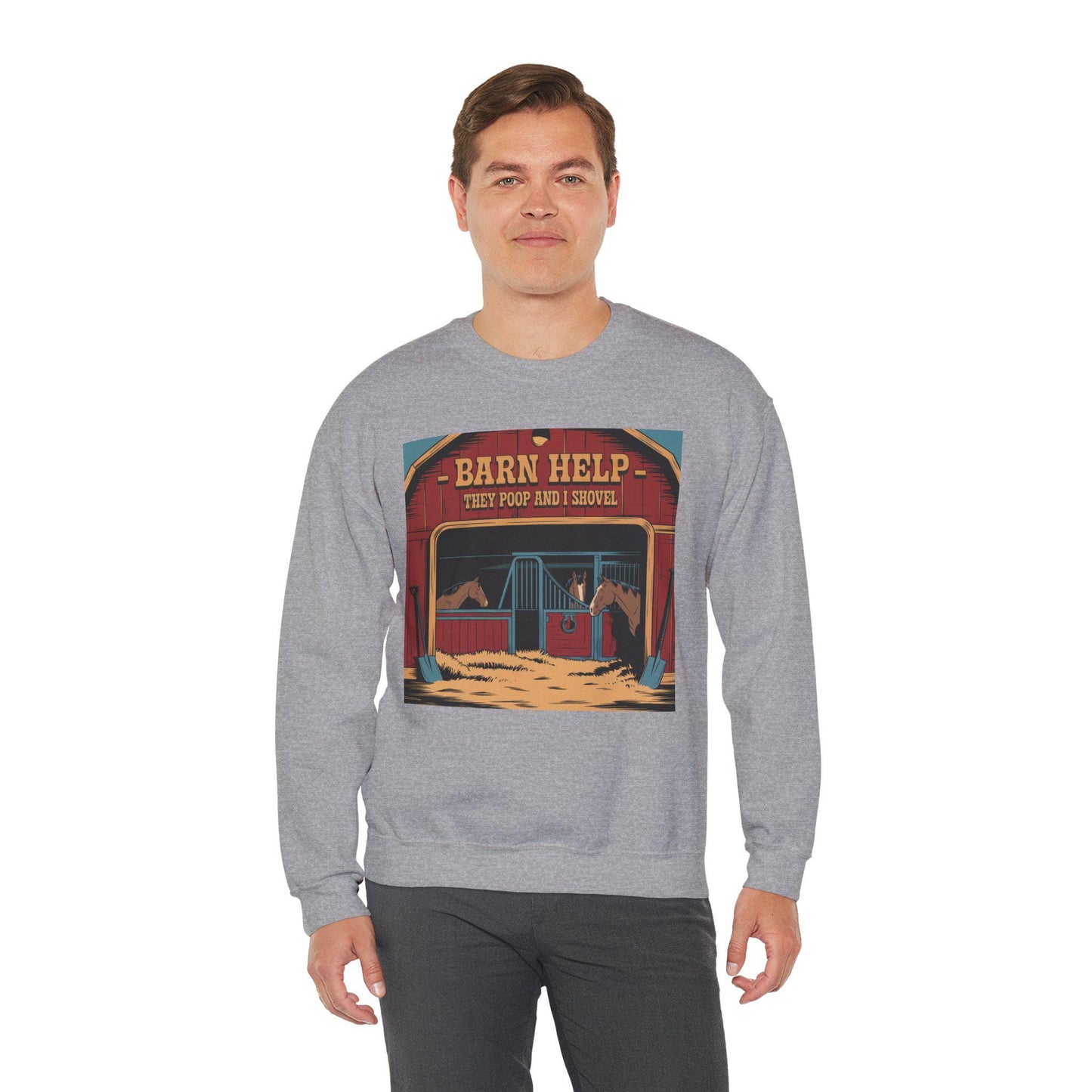 They POOP and I Shovel Heavy Blend™ Crewneck Sweatshirt