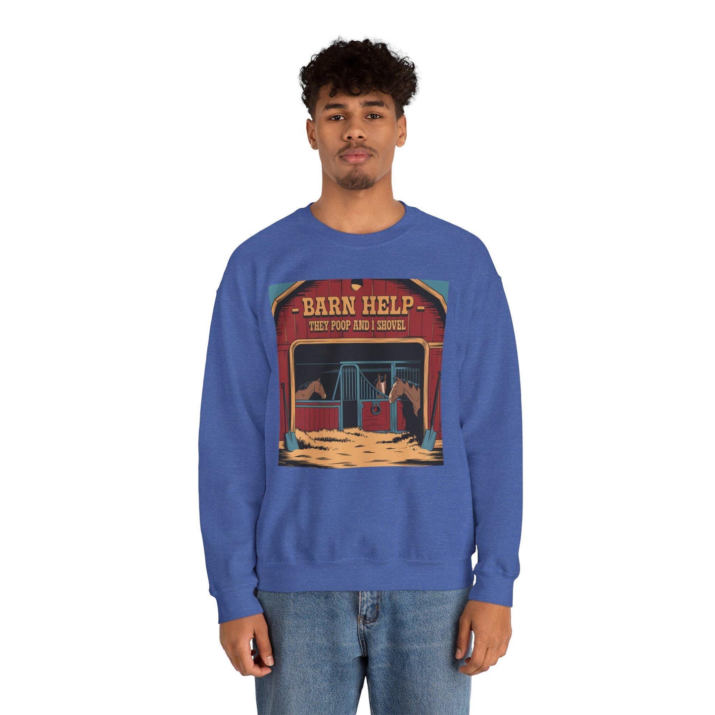 They POOP and I Shovel Heavy Blend™ Crewneck Sweatshirt
