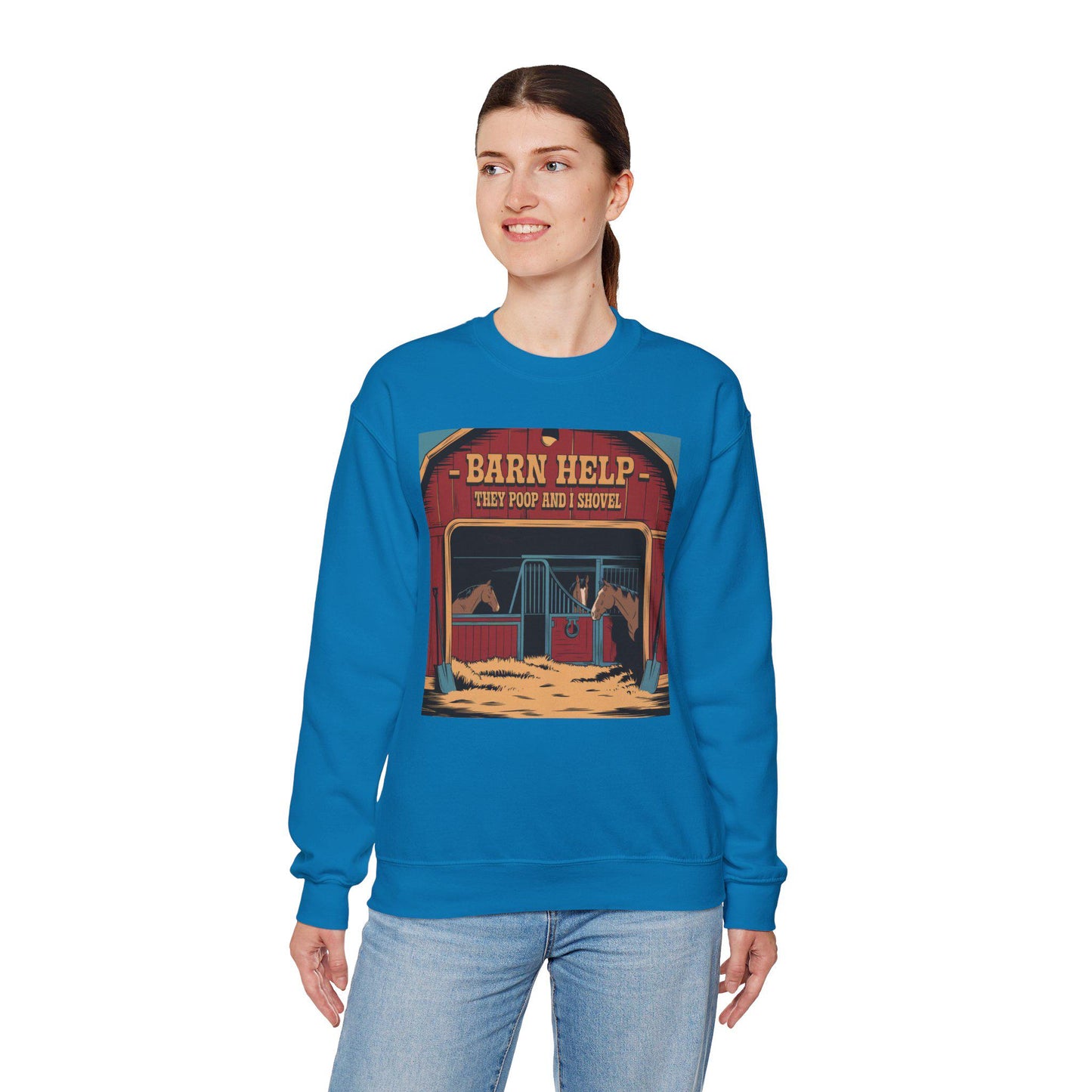They POOP and I Shovel Heavy Blend™ Crewneck Sweatshirt