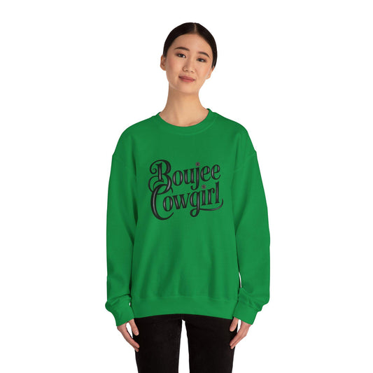 Boujee Cowgirl Sweatshirt, Western Style Jumper, Cowgirl Vibes Pullover, Rodeo Chic Sweater, Country Girl Fashion Top