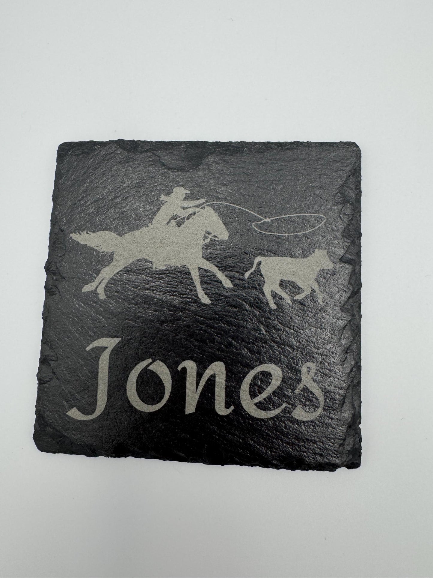Customizable Slate 4” Drink Coasters with Holder Drink Coasters Horse Themed Drink Coasters Slate Coaster Rock Coaster