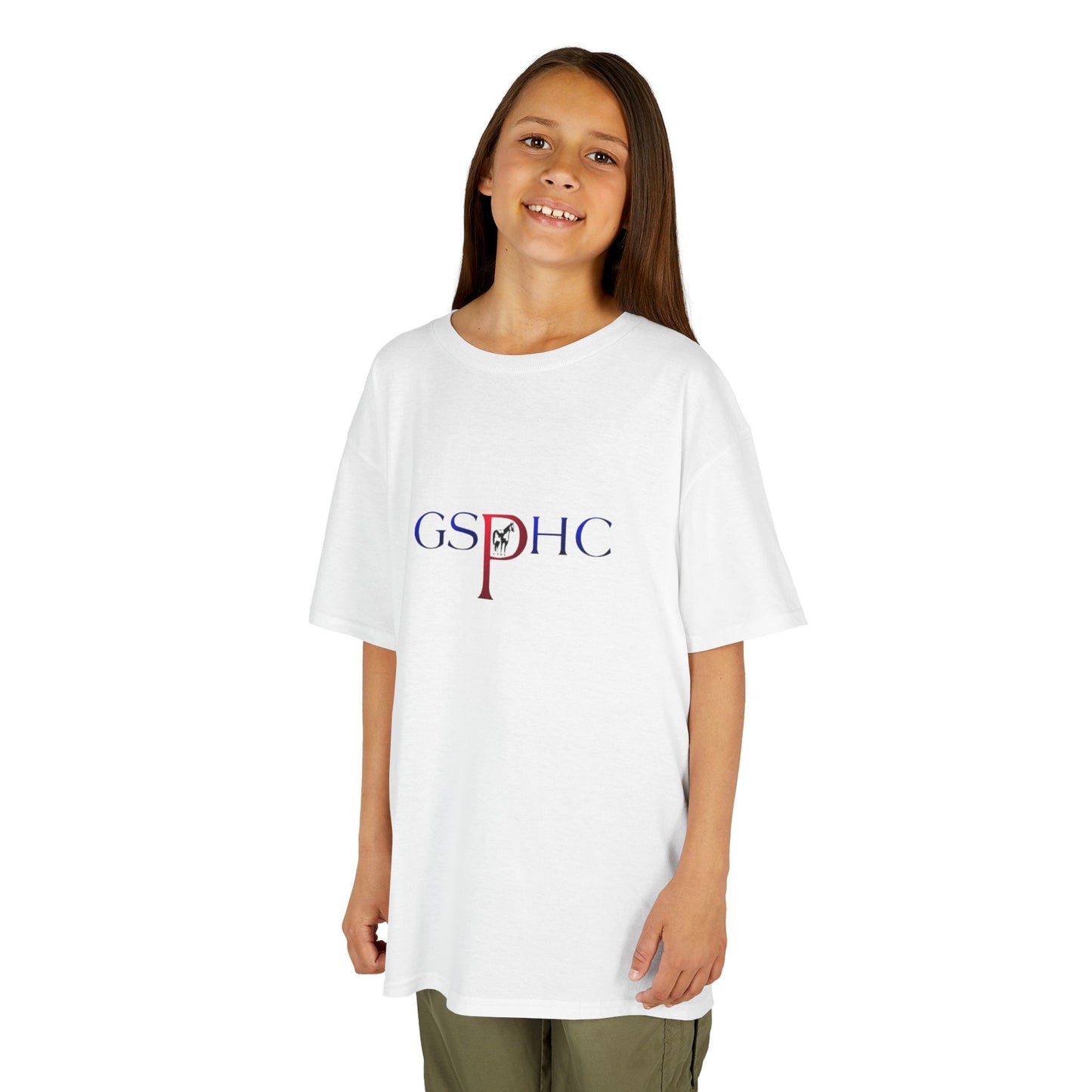 GSPHC Kids Heavy Cotton Tee - Comfortable & Stylish T-Shirt for Young Equestrians