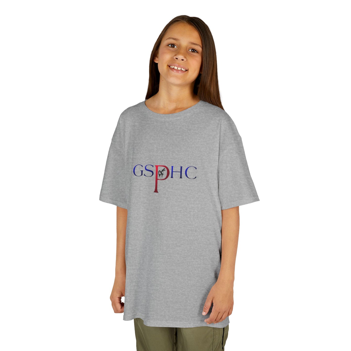 GSPHC Kids Heavy Cotton Tee - Comfortable & Stylish T-Shirt for Young Equestrians