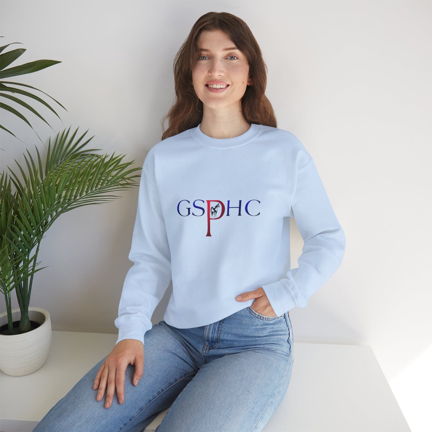 Unisex Crewneck Sweatshirt with Custom GSPhC Design - Perfect for Casual Comfort