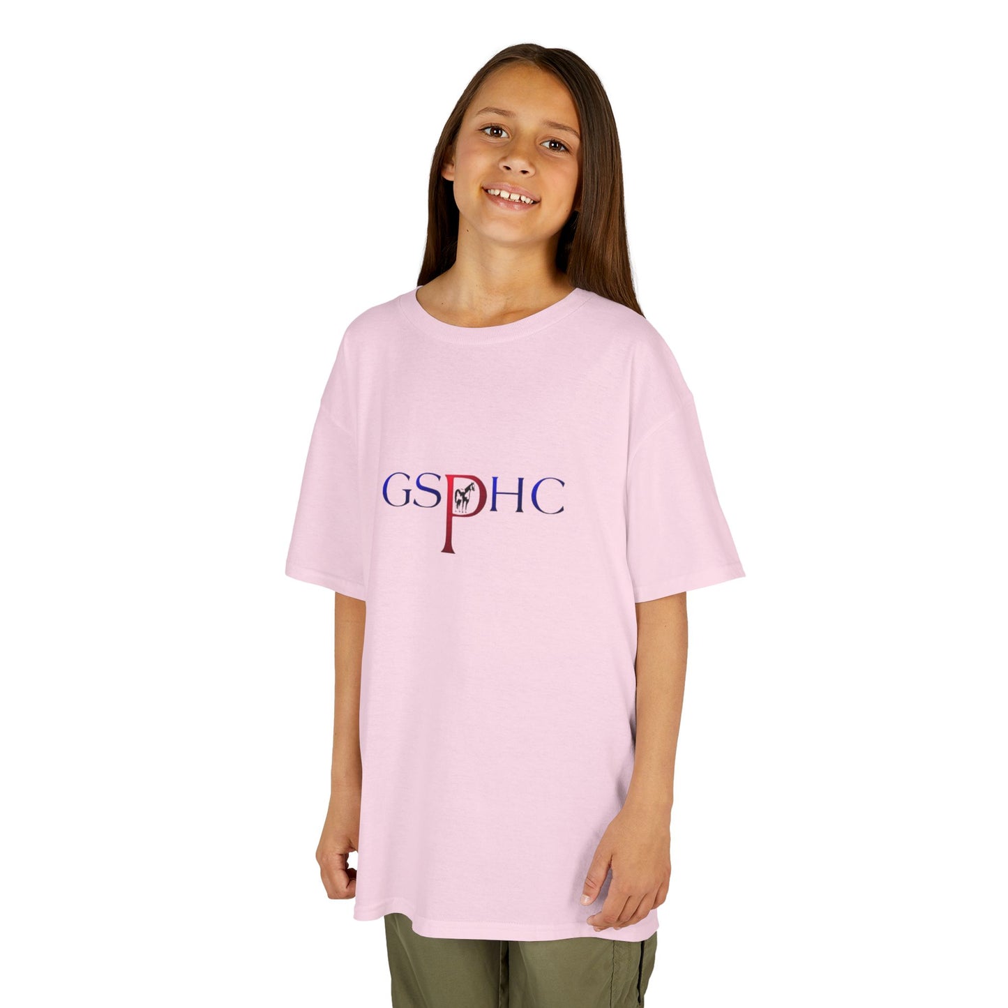 GSPHC Kids Heavy Cotton Tee - Comfortable & Stylish T-Shirt for Young Equestrians