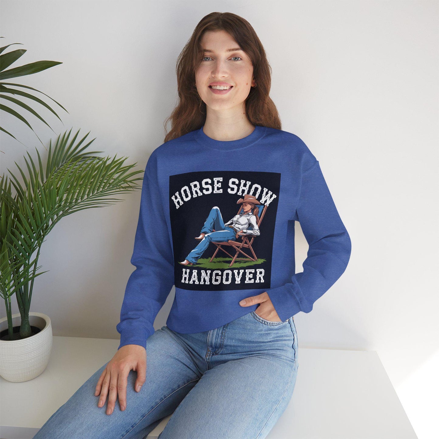 Horse Show Hangover Sweatshirt, mom Tee, equestrian, English riding, eventing, hunter, jumper, western riding, horseback, barn, dressage
