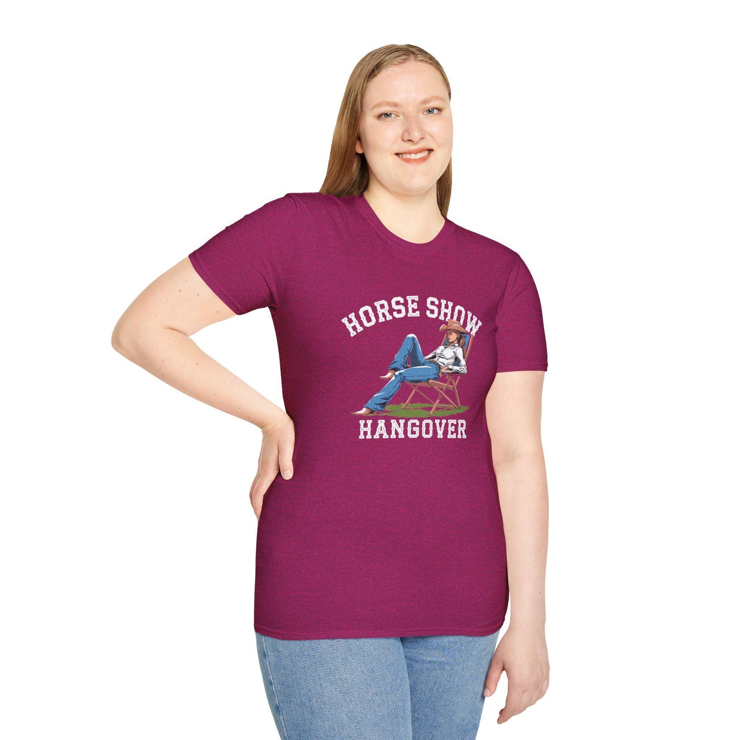 Horse Show Hangover T-Shirt, dressage, mom Tee, equestrian, English riding, eventing, hunter, jumper, western riding, gift for trainer