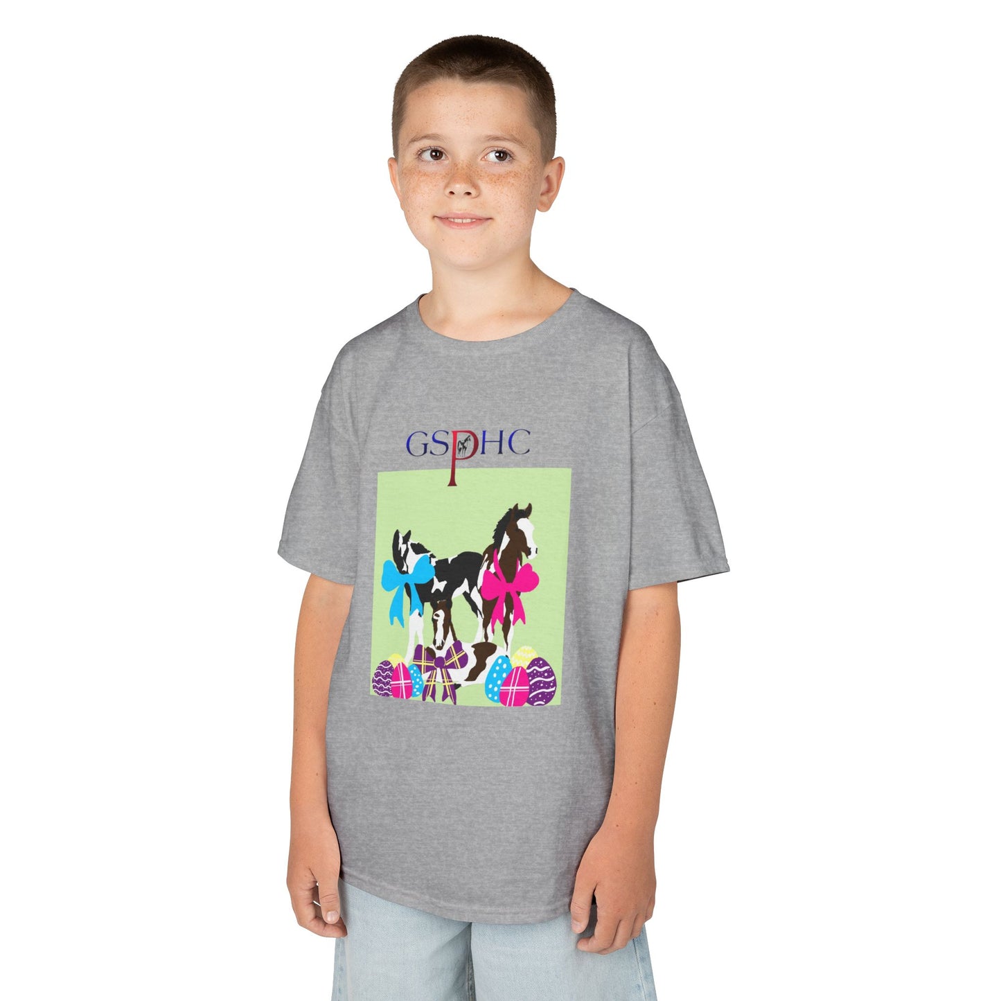 Kids Easter Horse Tee - GSPHC Design for Spring Celebrations