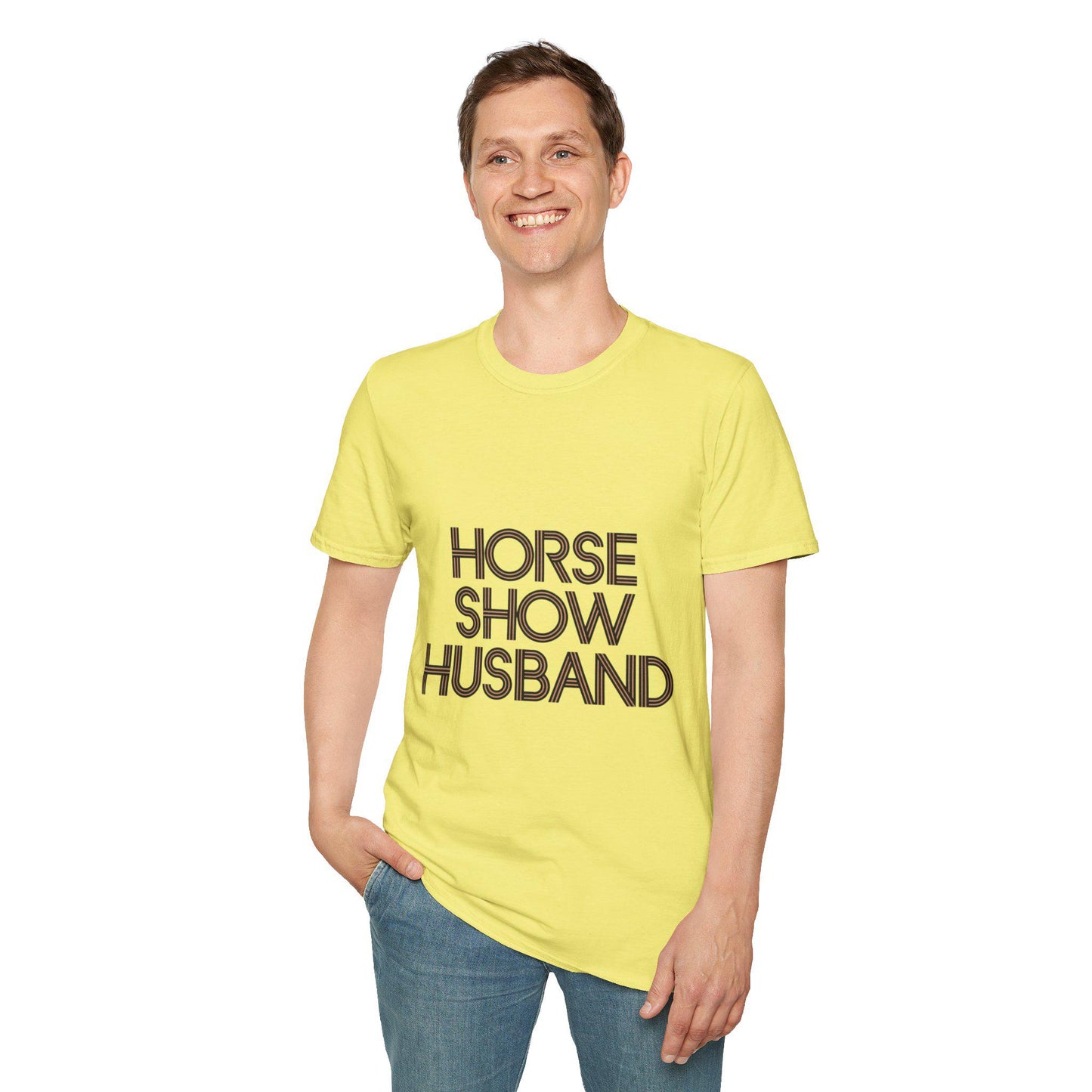 Horse Show Husband T-Shirt, dressage, dad Tee, equestrian, English riding, eventing, hunter, jumper, western riding, rodeo, horseback,barn