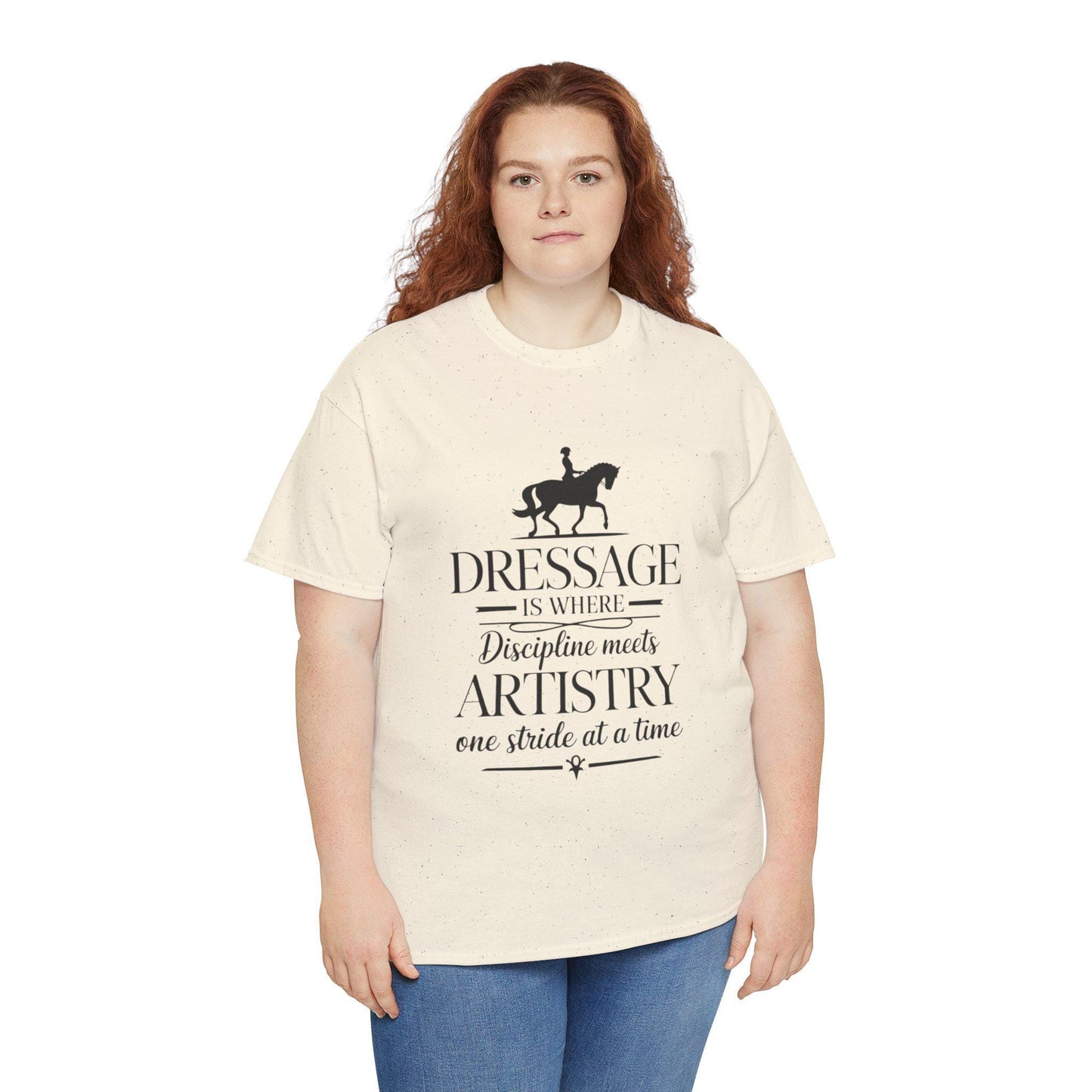 Dressage Artistry Tee, equestrian, English riding, eventing, horse gift, trainer gift, wife gift, horseback, barn, woman’s tee