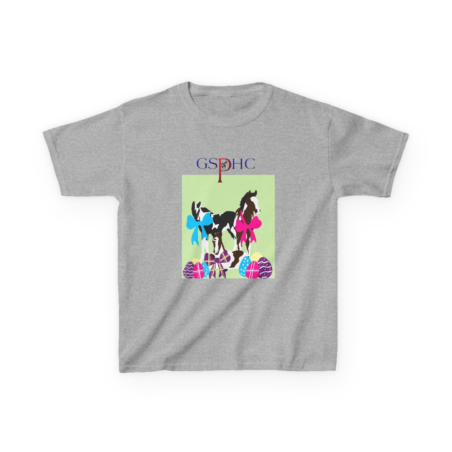 Kids Easter Horse Tee - GSPHC Design for Spring Celebrations