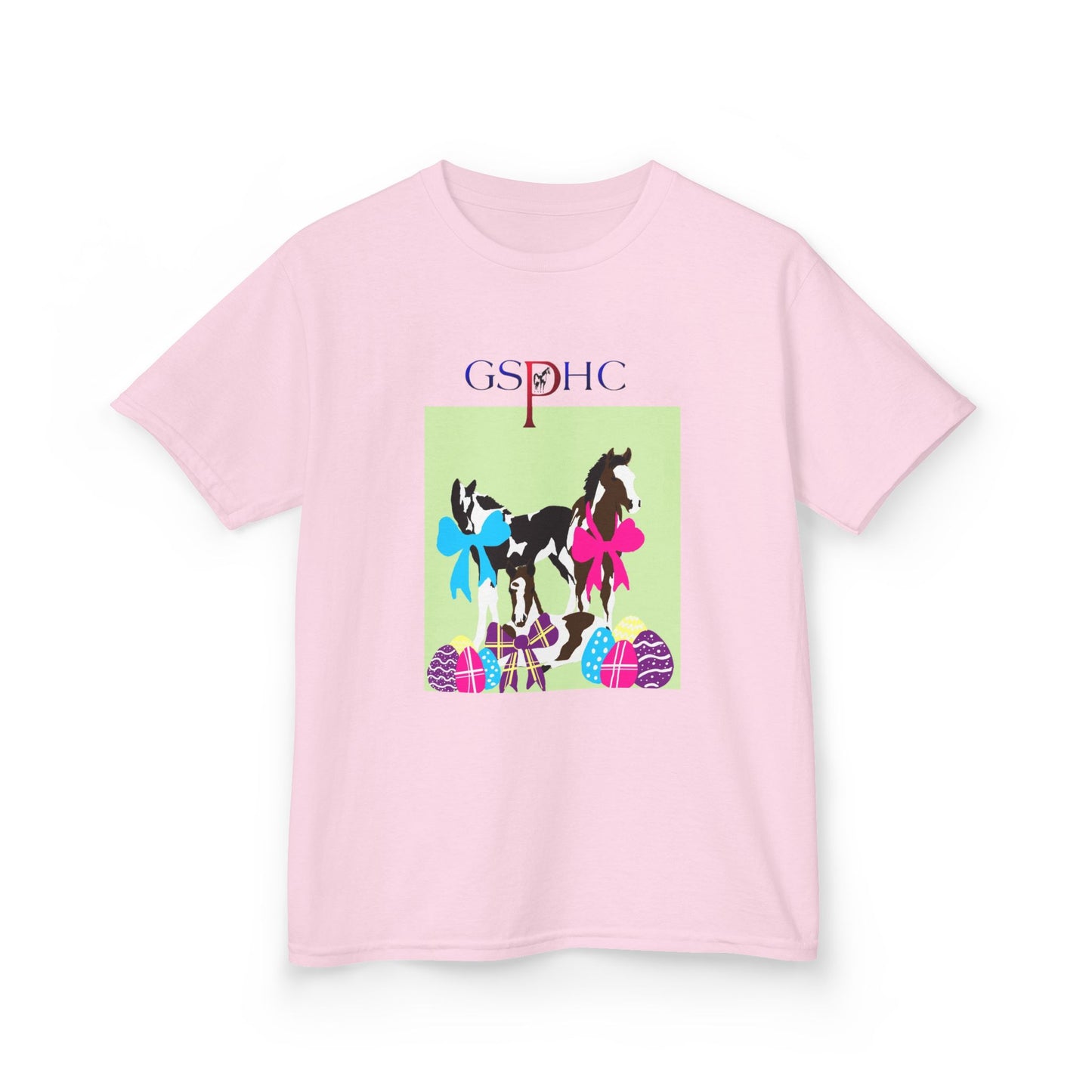 Kids Easter Horse Tee - GSPHC Design for Spring Celebrations