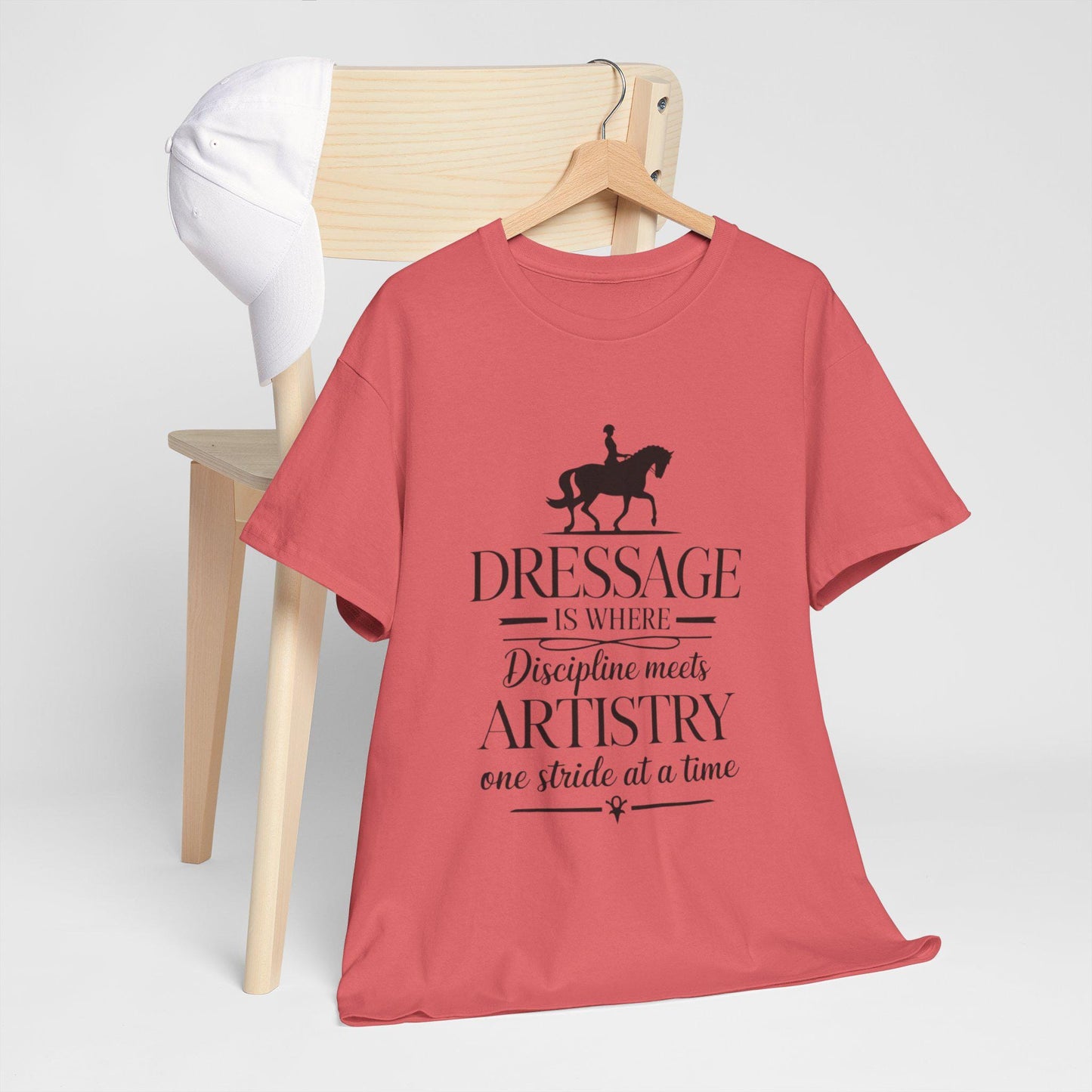 Dressage Artistry Tee, equestrian, English riding, eventing, horse gift, trainer gift, wife gift, horseback, barn, woman’s tee