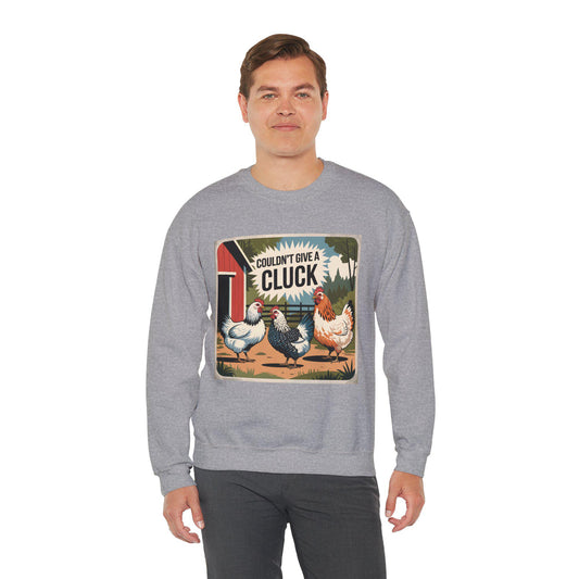 Couldn't Give a Cluck Sweatshirt, chickens, chicken lover, farm animal, chicken humor, woman’s sweatshirt, men’s sweatshirt, country