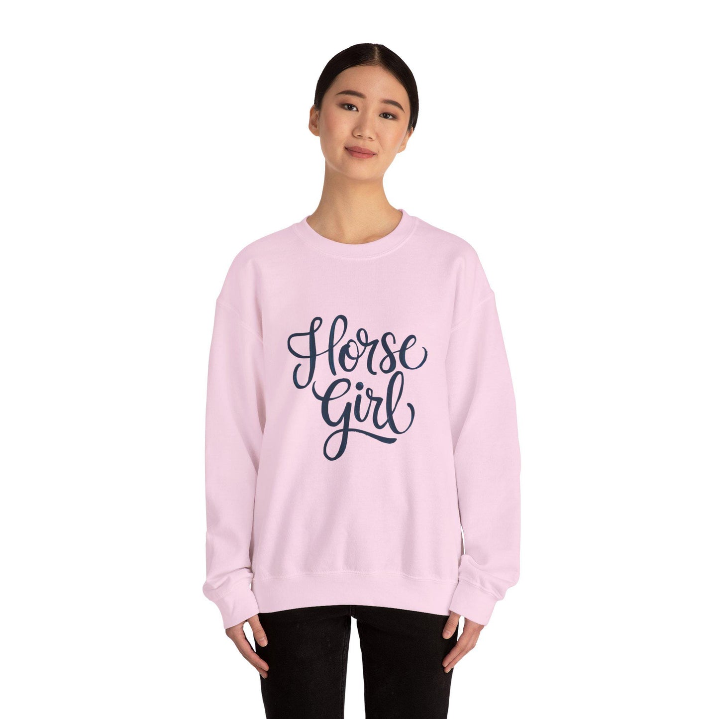 Horse Girl Sweatshirt, equestrian, English riding, eventing, hunter, jumper, trainer gift, wife gift, horseback, barn, western riding