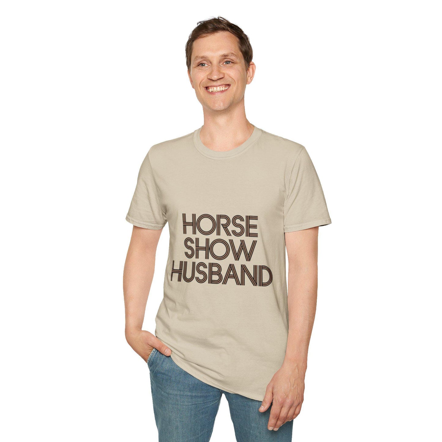 Horse Show Husband T-Shirt, dressage, dad Tee, equestrian, English riding, eventing, hunter, jumper, western riding, rodeo, horseback,barn