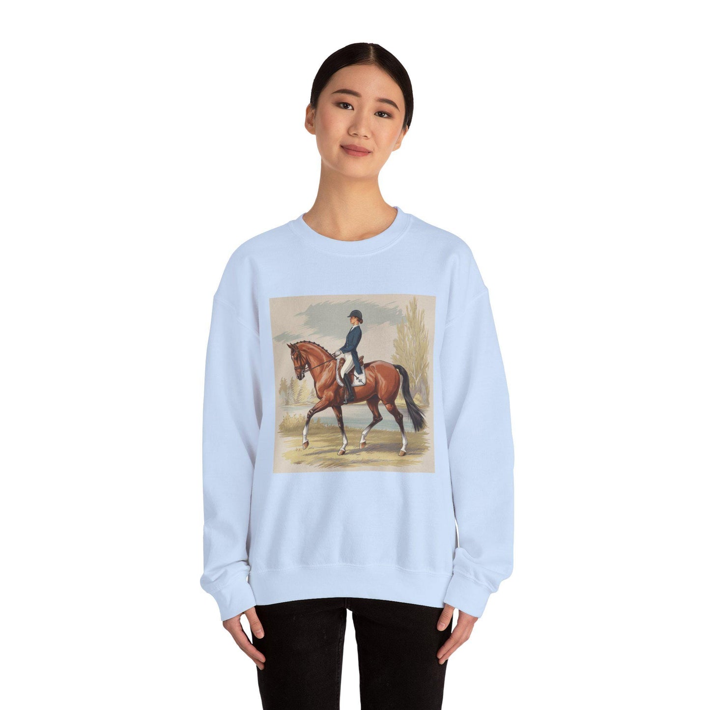 Dressage Sweatshirt, equestrian, English riding, eventing, horse gift, trainer gift, wife gift, horseback, barn, woman’s sweatshirt
