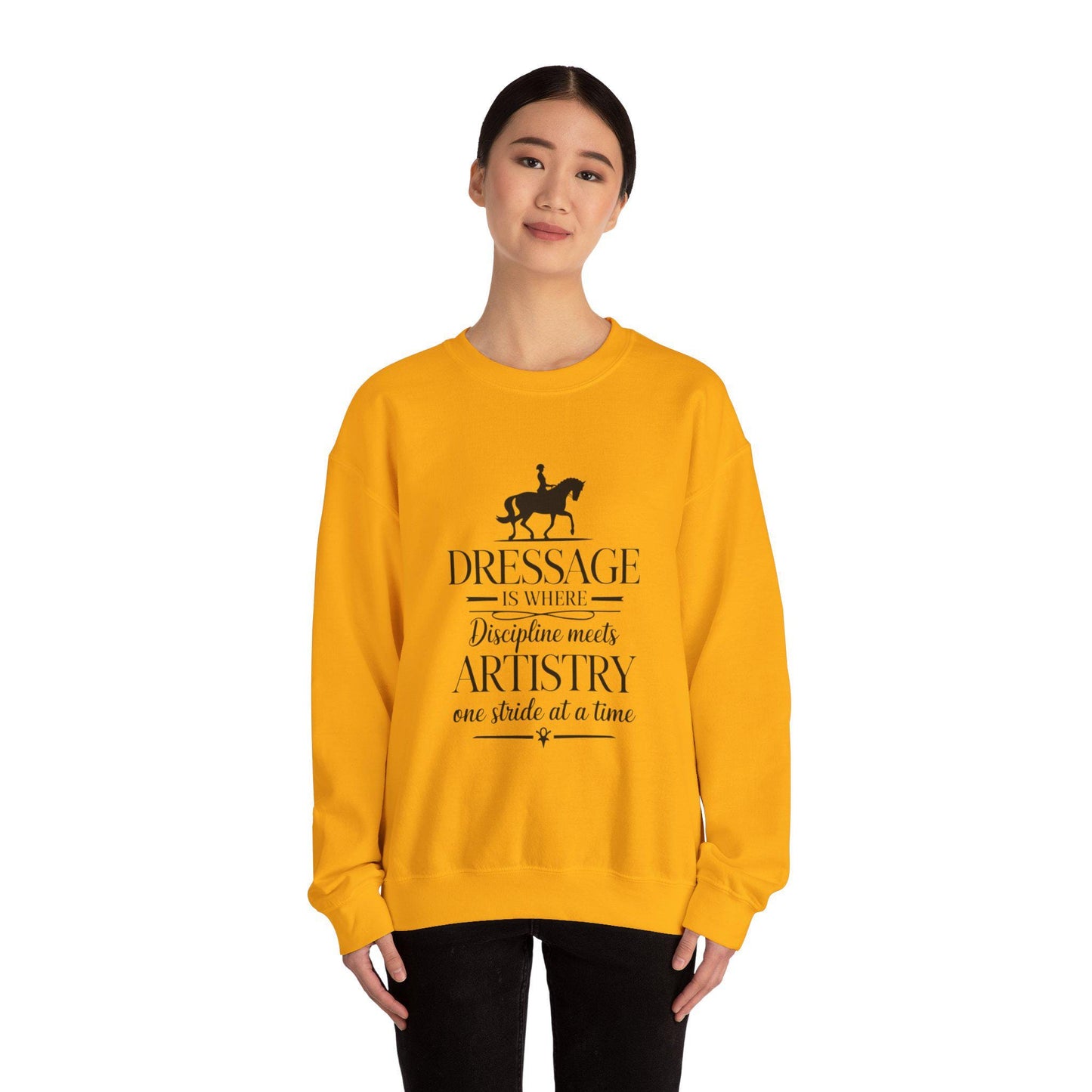 Dressage Artisrty Sweatshirt, equestrian, English riding, eventing, horse gift, trainer gift, wife gift, horseback, barn, stable
