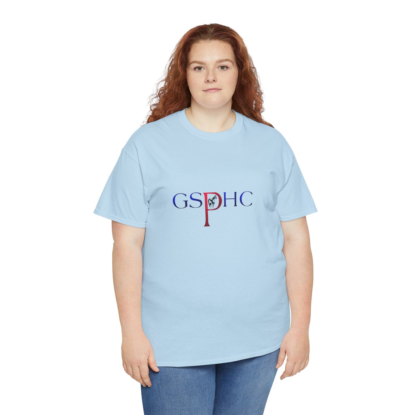 Unisex Heavy Cotton Tee with GSPhC Logo - Casual Comfort Wear