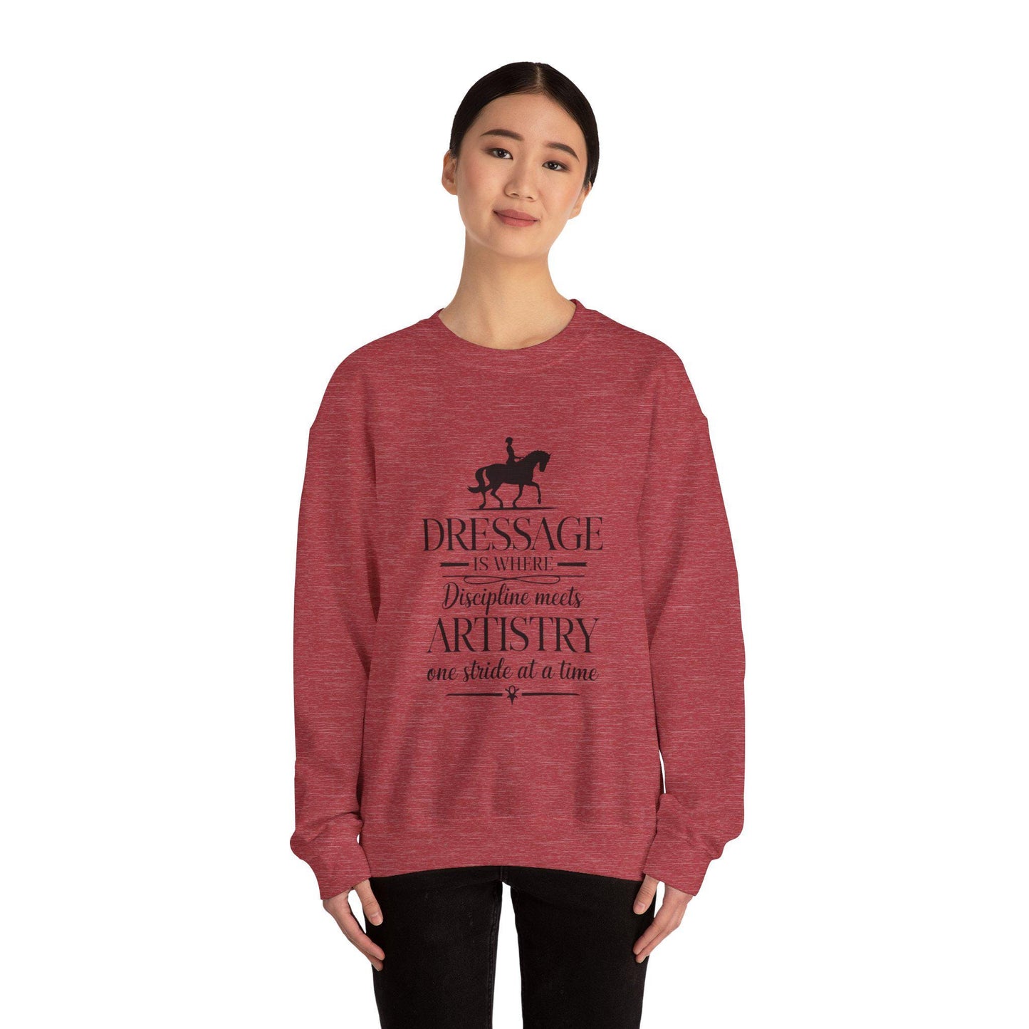 Dressage Artisrty Sweatshirt, equestrian, English riding, eventing, horse gift, trainer gift, wife gift, horseback, barn, stable
